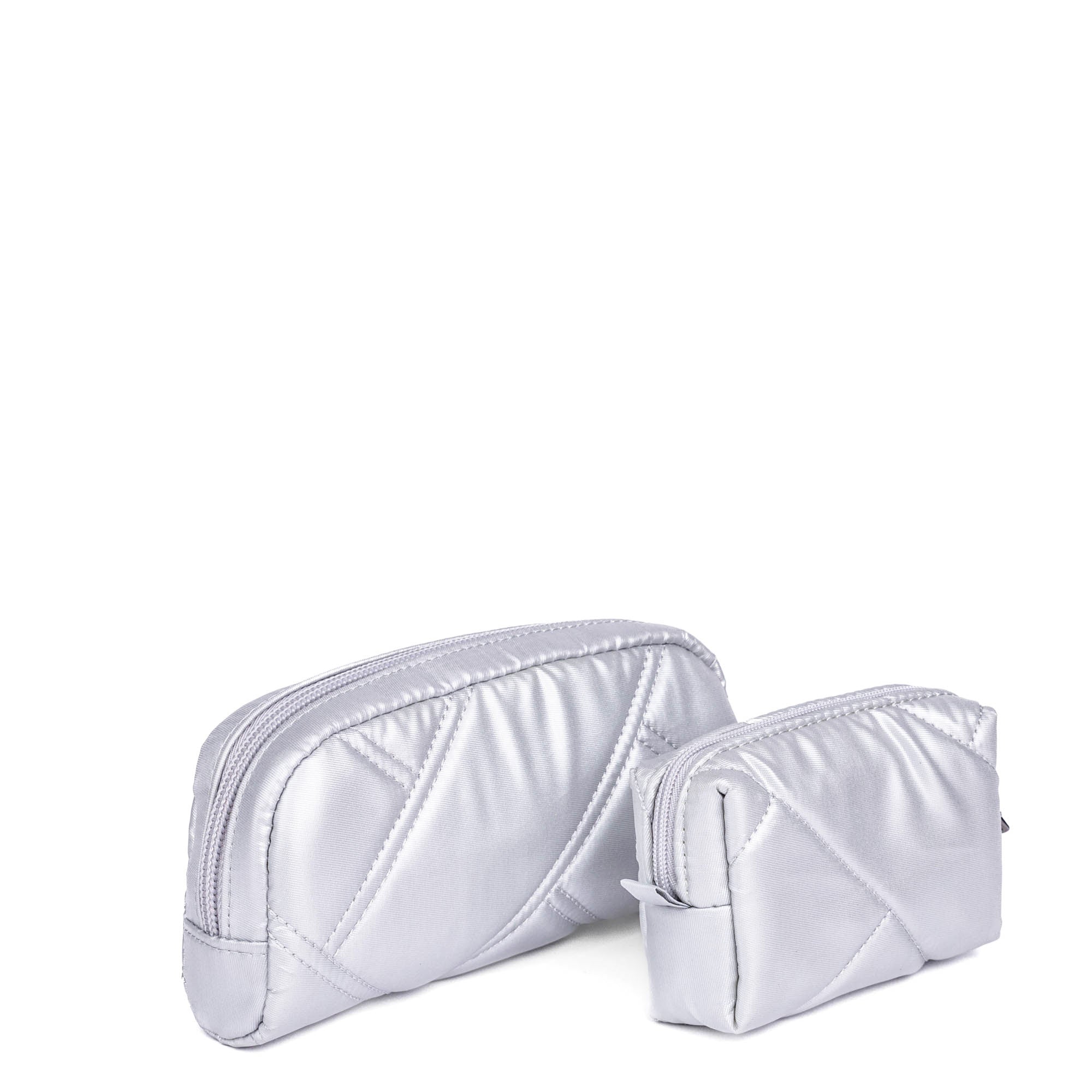 Bobsled XL Eyeglass Case & Choo Choo Mini Pill Box Set - METALLIC SILVER - BobsledXL_MiniChooChoo_MetallicSilver_04_f53f2282-1050-457f-a2c9-c797732cc121