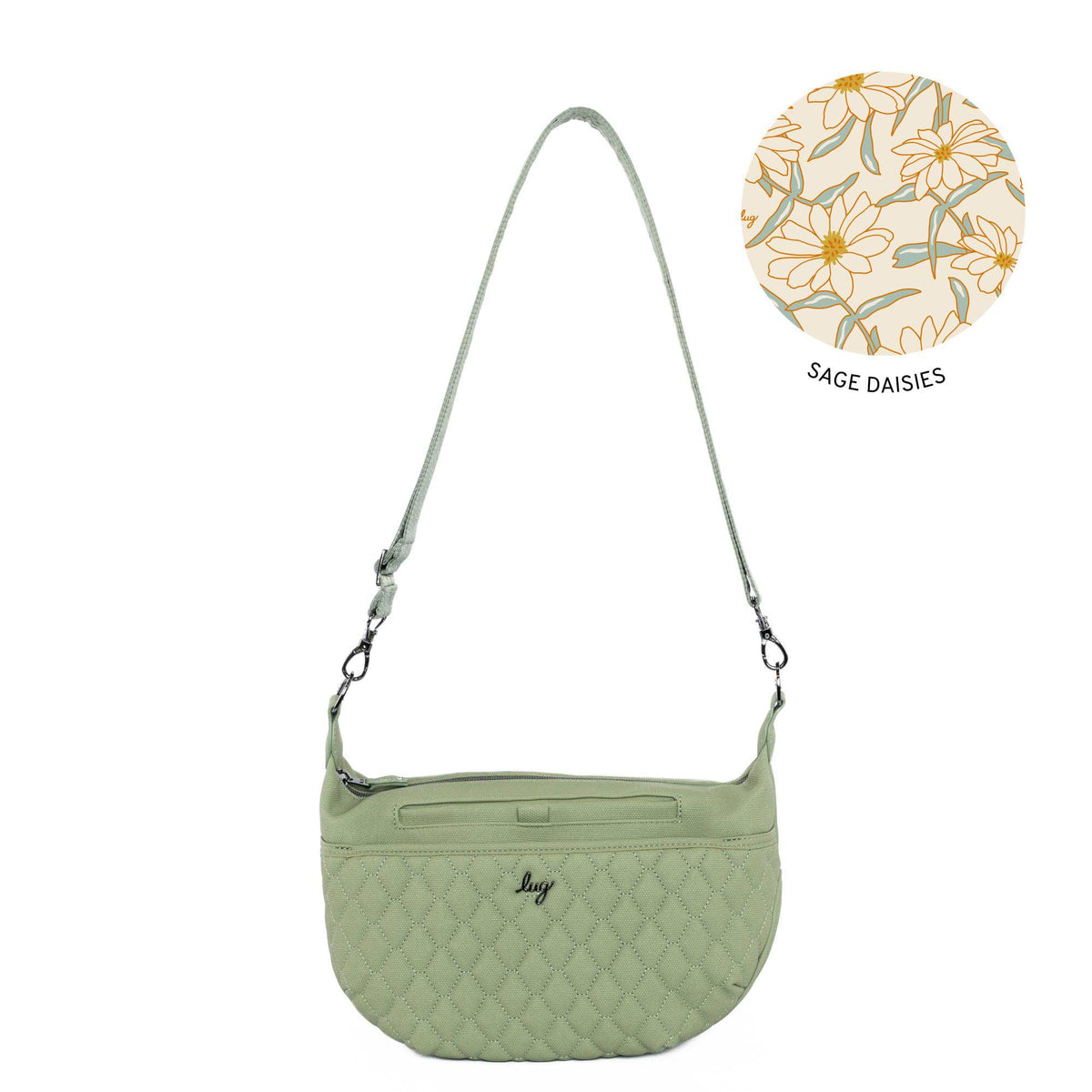 Bolero Matte Luxe VL Crossbody Bag - SAGE GREEN - Bolero-ML-Sage