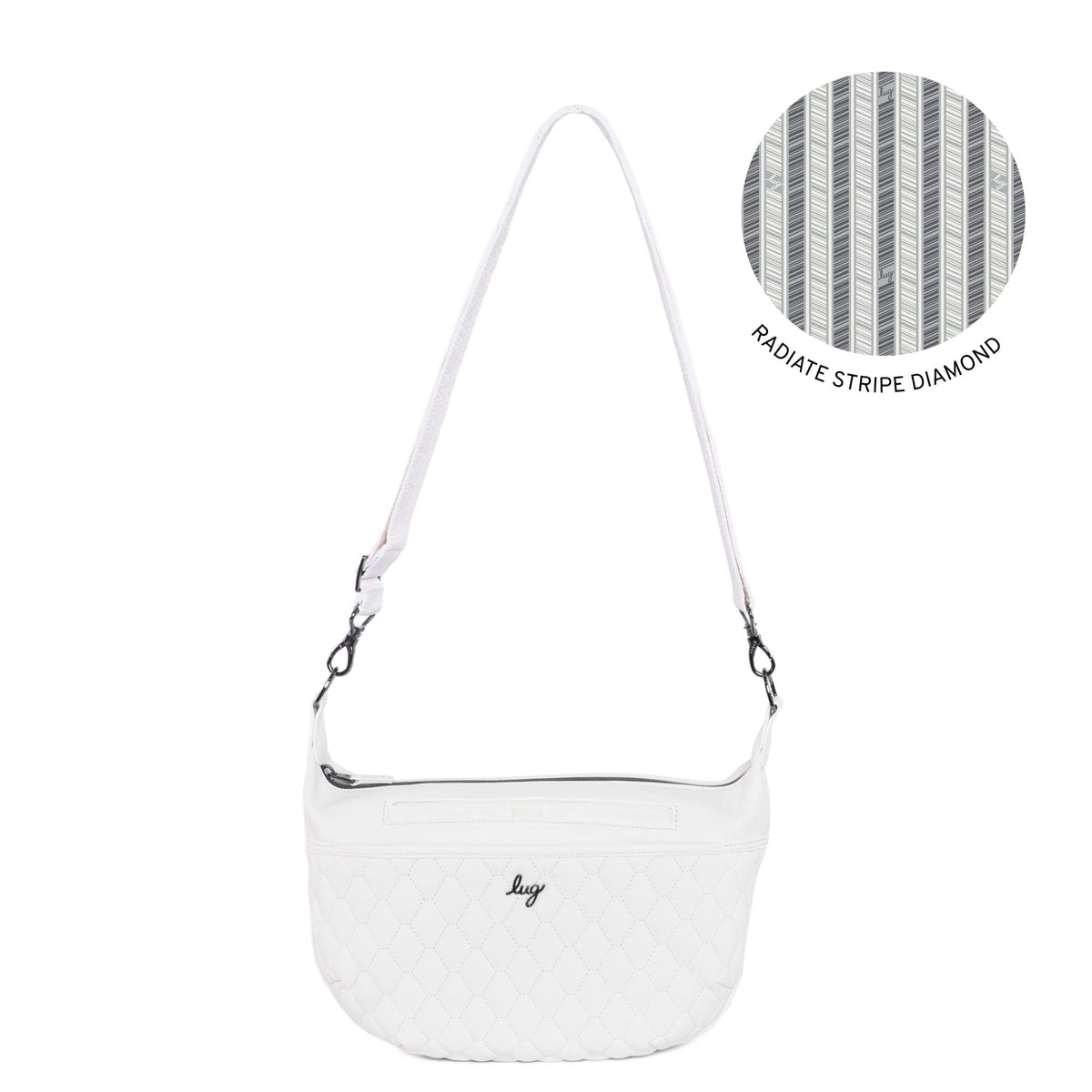 Bolero Matte Luxe VL Crossbody Bag - WHITE - Bolero-ML-White