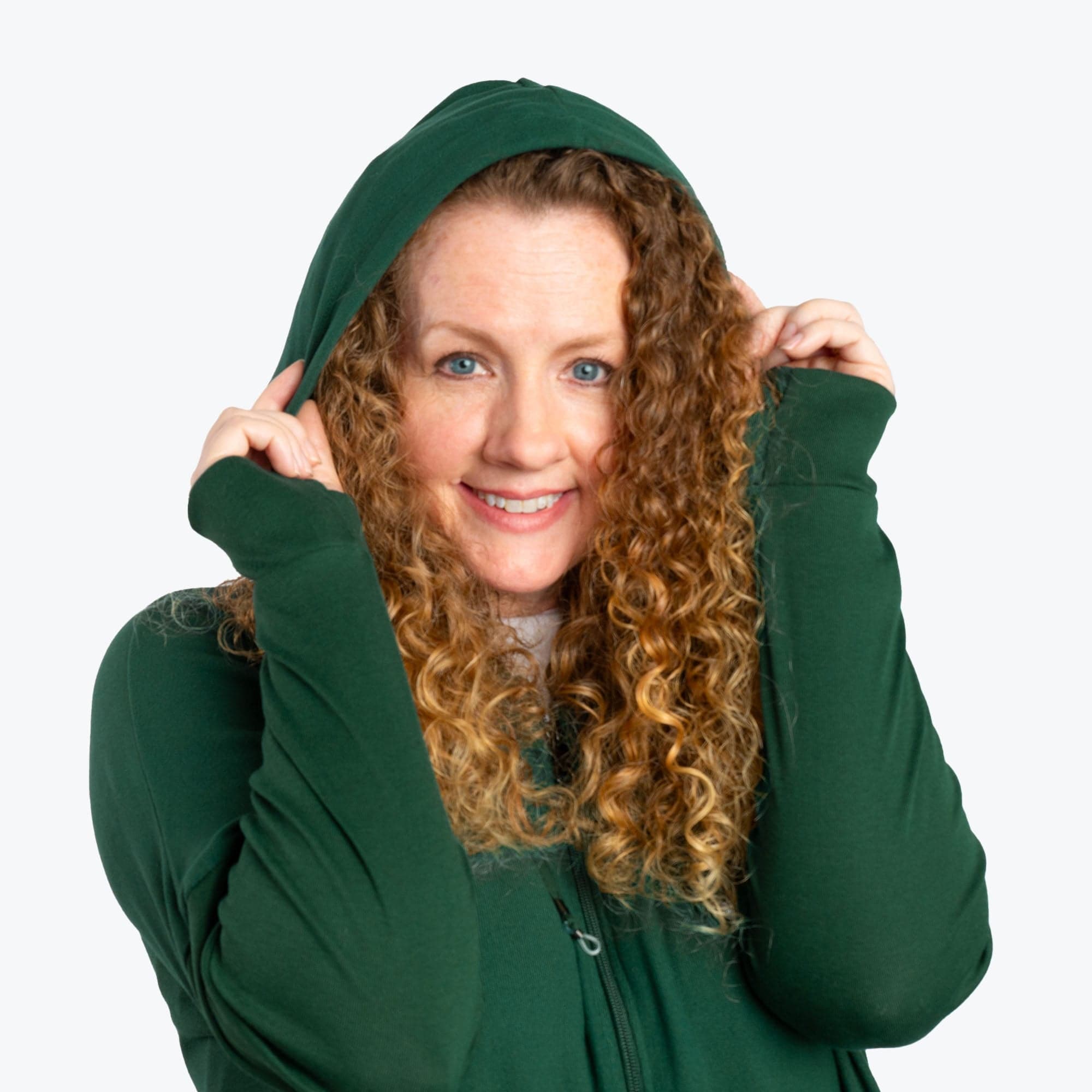 Bolero Brushed Sweater Knit Zip-Up - EVERGLADE - BoleroZipUpSweater_Everglade_02