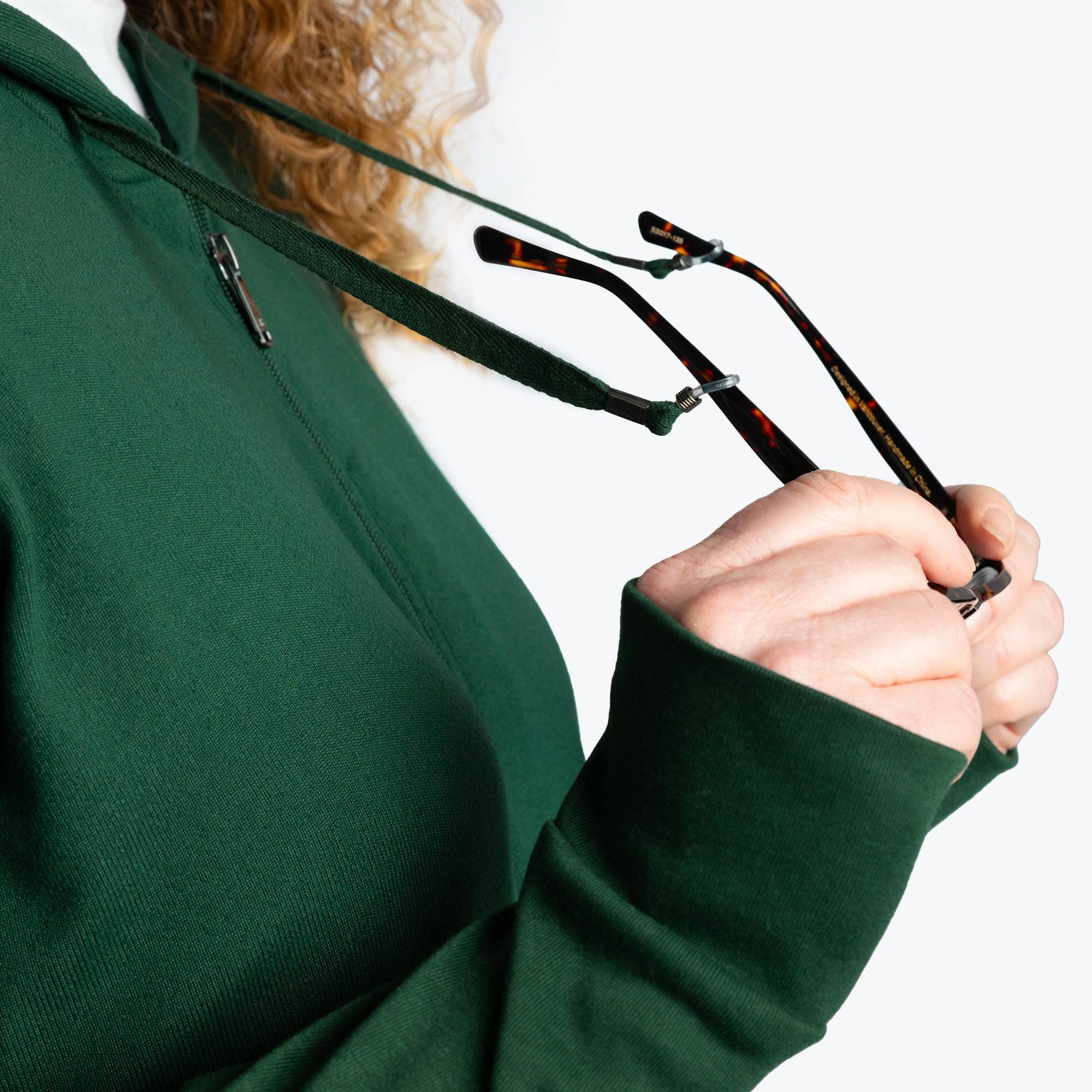 Bolero Brushed Sweater Knit Zip-Up - EVERGLADE - BoleroZipUpSweater_Everglade_03