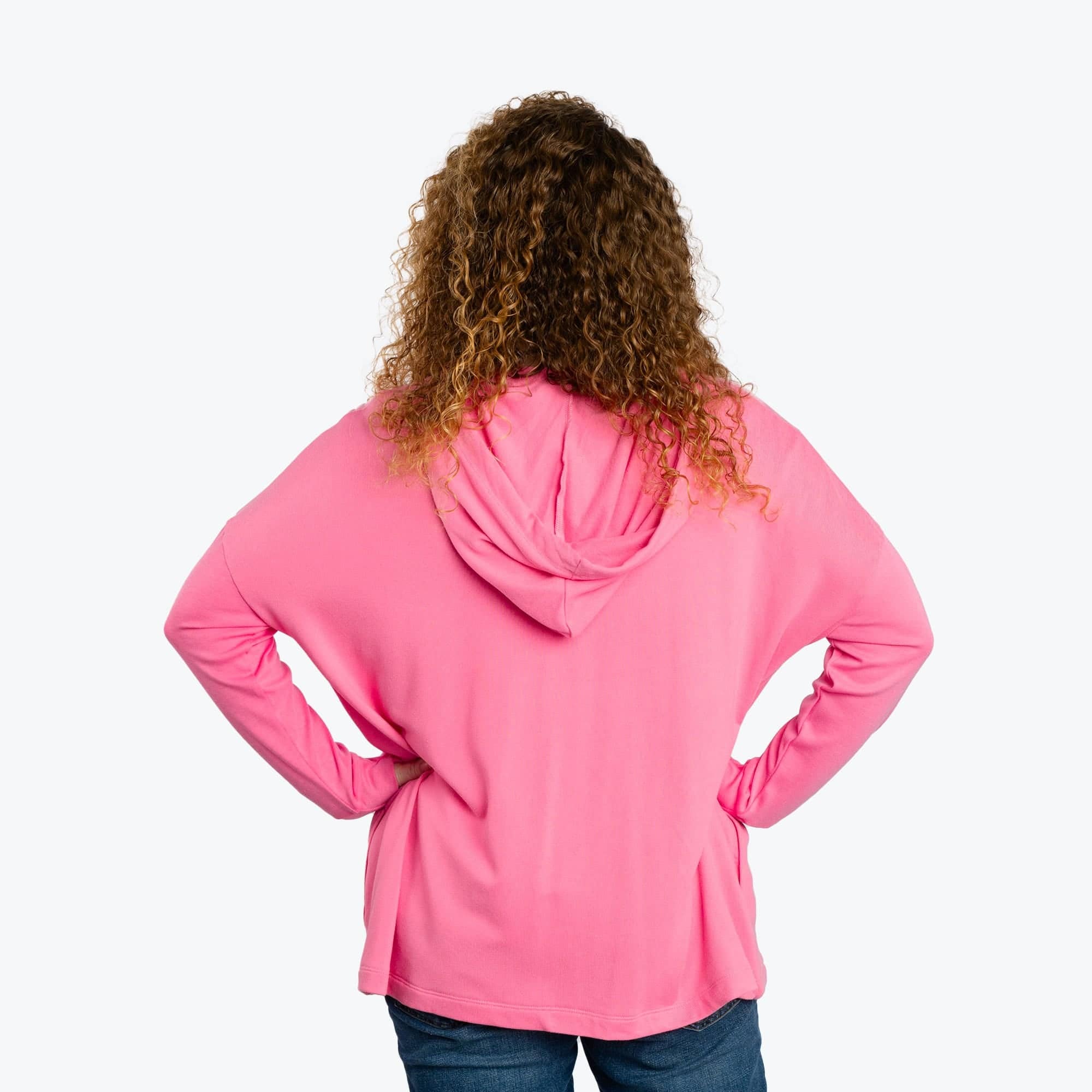 Bolero Brushed Sweater Knit Zip-Up - PINK TOURMALINE - BoleroZipUpSweater_PinkTourmaline_02