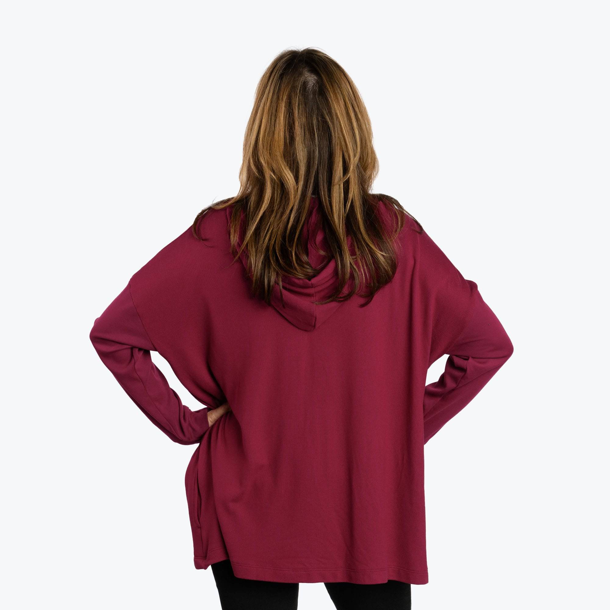Bolero Brushed Sweater Knit Zip-Up - RASPBERRY - BoleroZipUpSweater_Raspberry_02