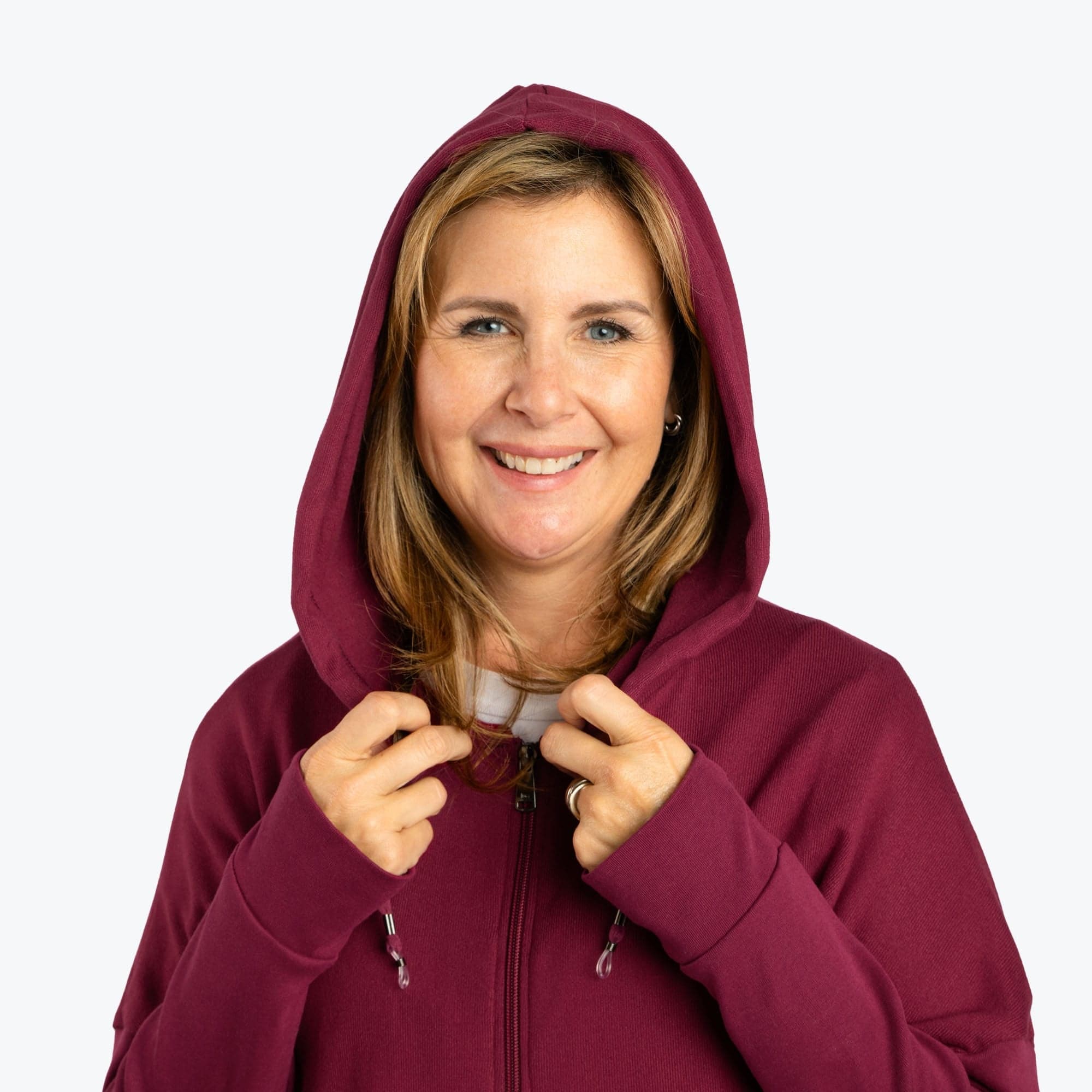 Bolero Brushed Sweater Knit Zip-Up - RASPBERRY - BoleroZipUpSweater_Raspberry_03