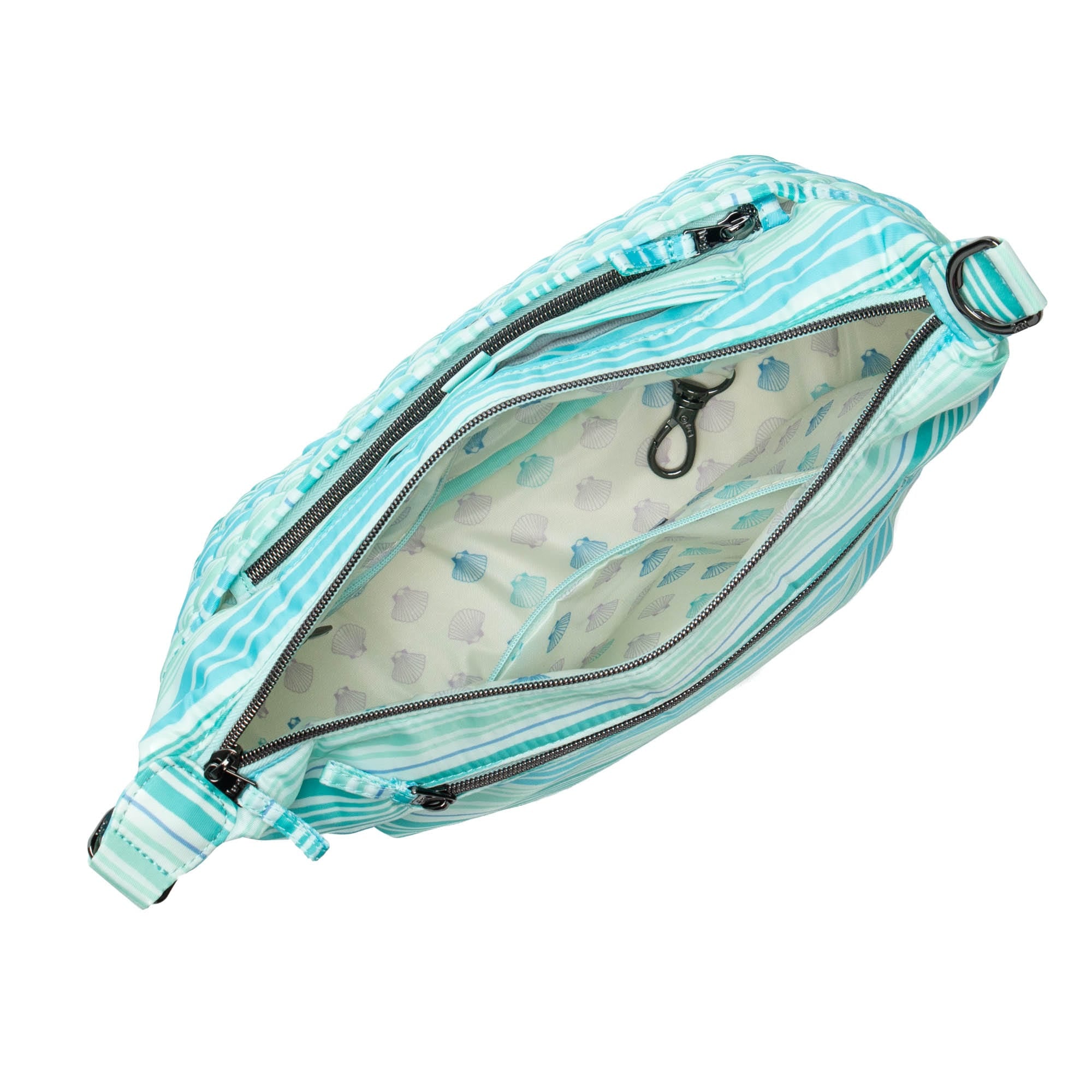 Bolero Crossbody Bag - LOVE WAVES AQUA - Bolero_LoveWavesAqua_05