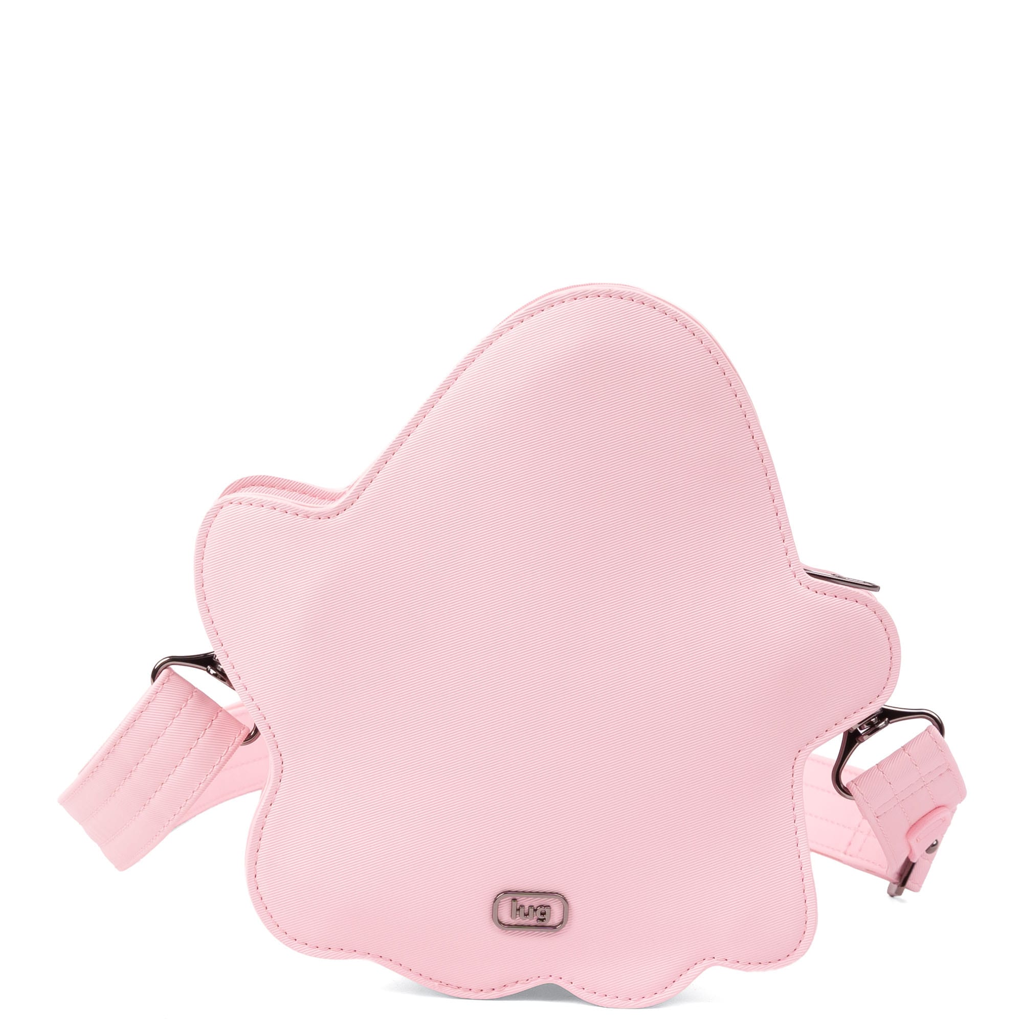 Boo Satin Luxe VL Ghost Crossbody Bag - BUBBLE PINK - BooSatinLuxe_Pink_Angle_04