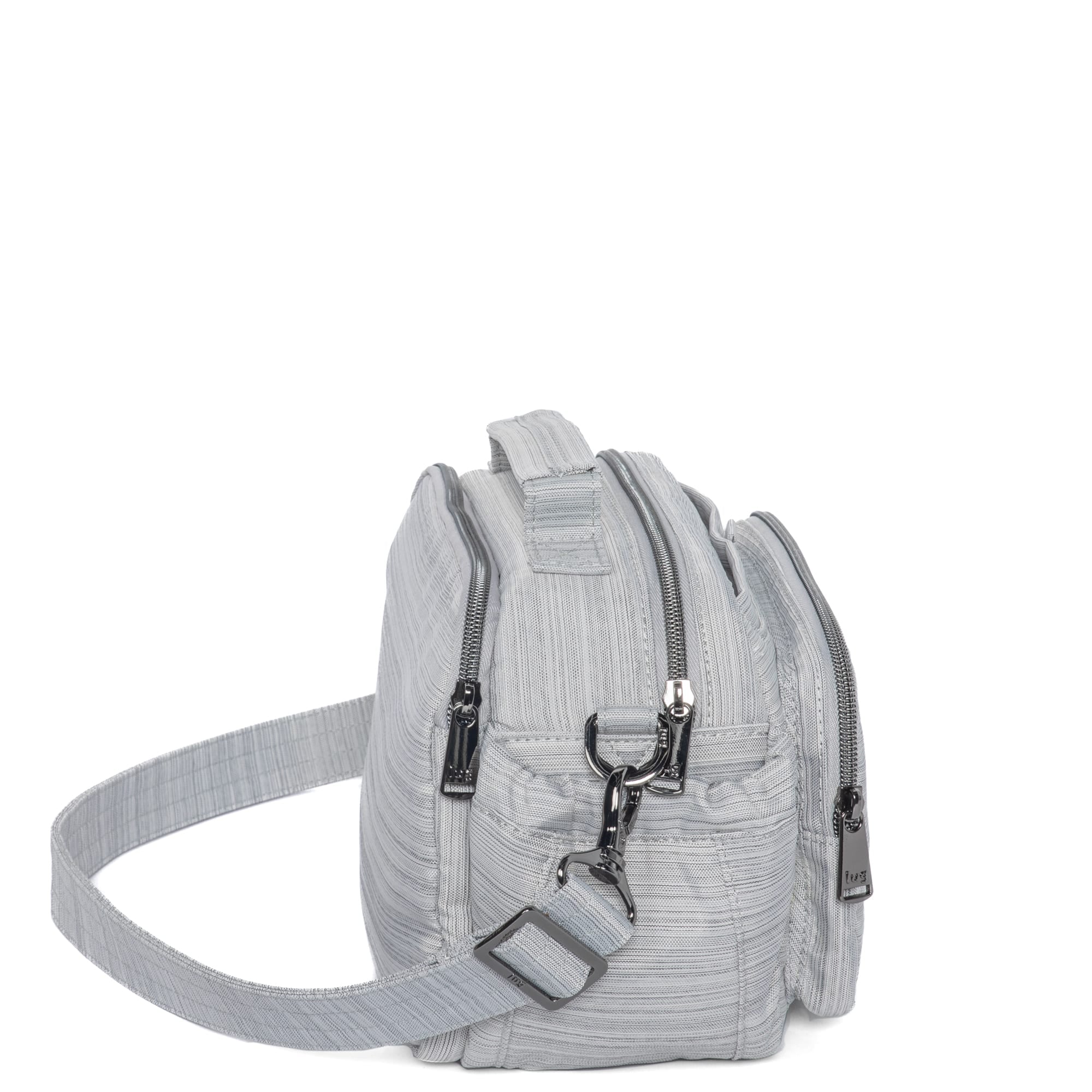 Boomer Crossbody Bag - BRUSHED SILVER - Boomer_BrushedSilver_03