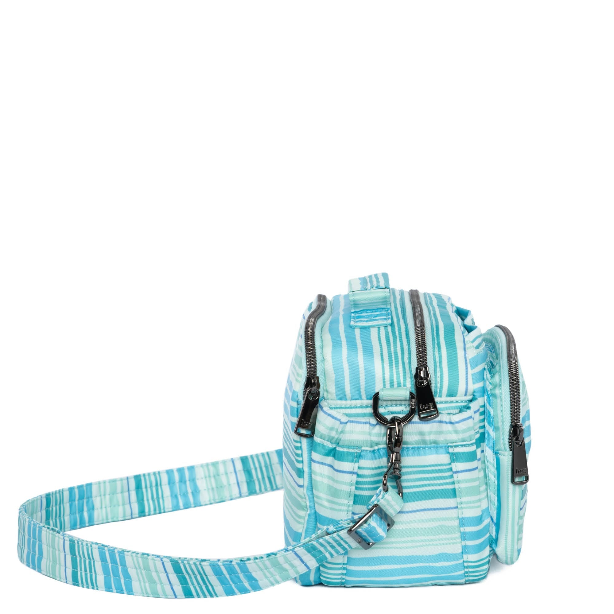 Boomer Crossbody Bag - LOVE WAVES AQUA - Boomer_LovewavesAqua_03