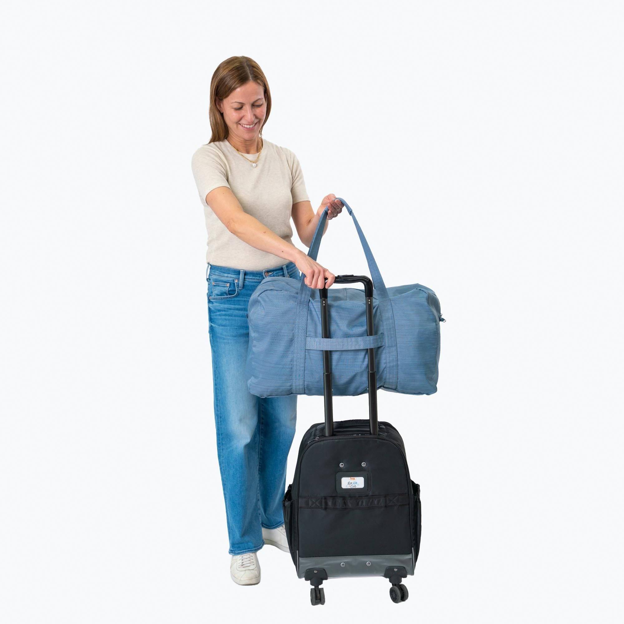 Bossa Nova 2 Packable Duffel Bag - - BossaNova2Packable_Lifestyle_BagProportions_02