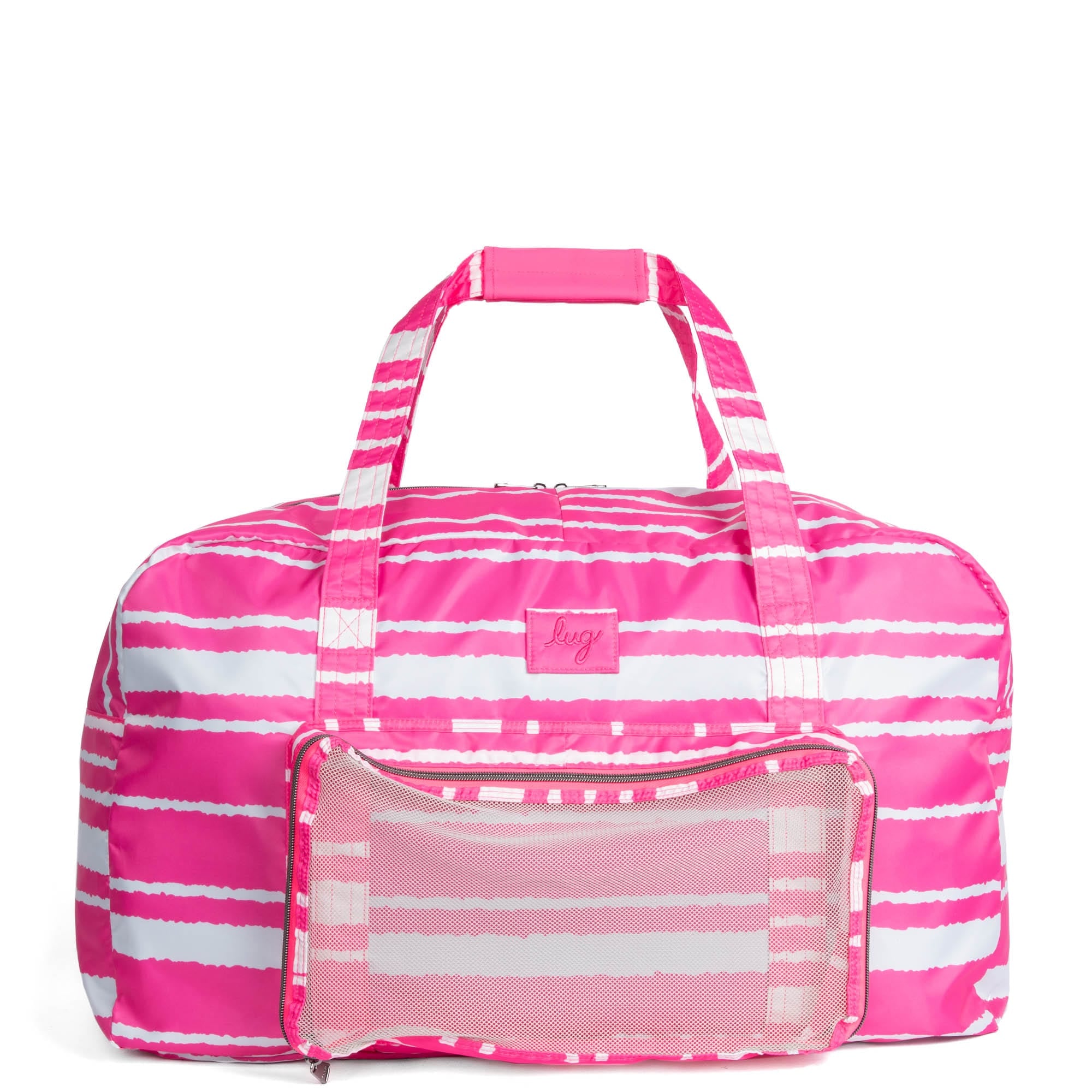 Bossa Nova Packable Duffel Bag - MAGENTA STRIPE - BossaNovaPackable_MagentaStripe_01