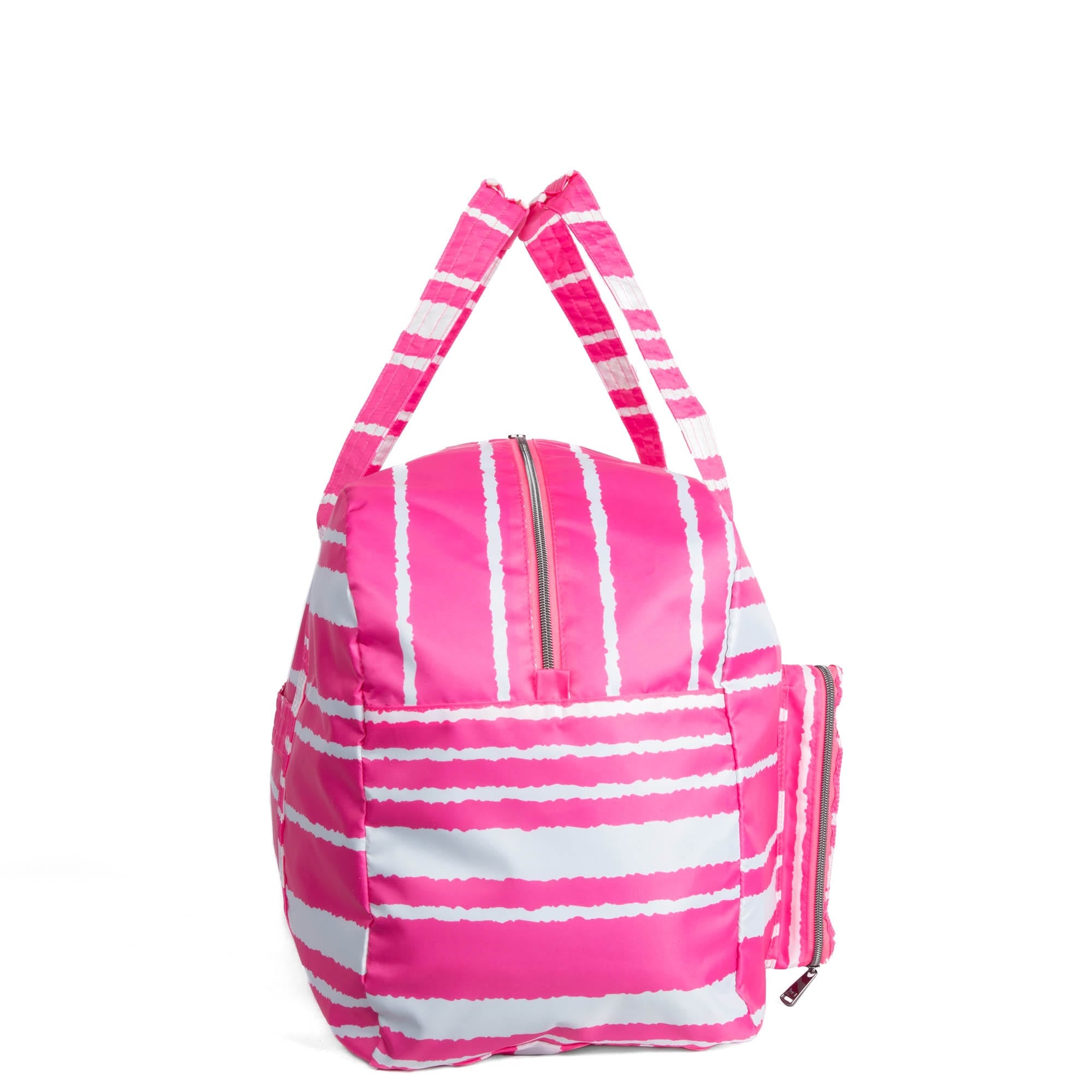 Bossa Nova Packable Duffel Bag - MAGENTA STRIPE - BossaNovaPackable_MagentaStripe_03