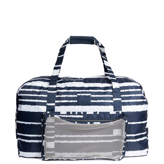 Bossa Nova Packable Duffel Bag - - BossaNovaPackable_NavyStripe_01