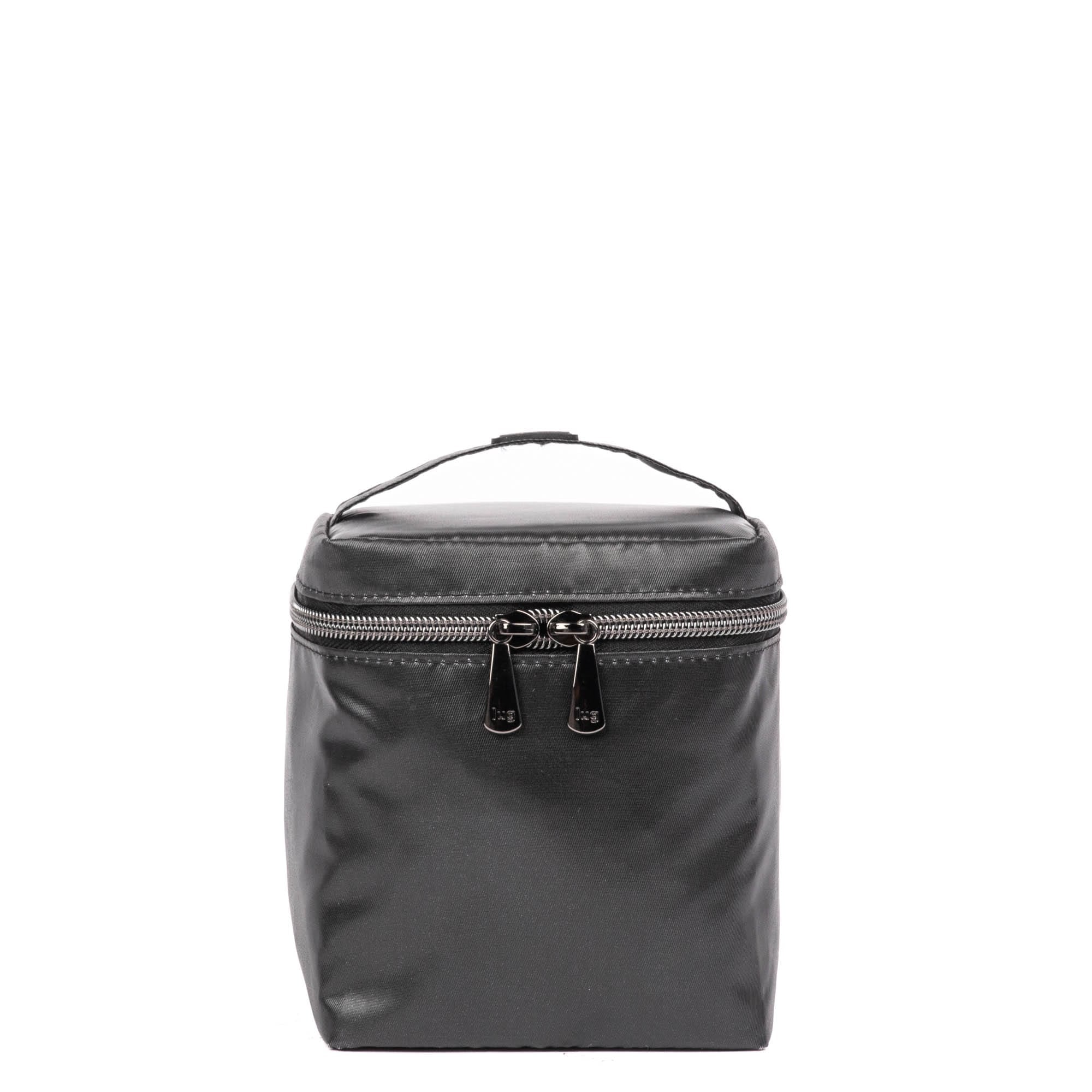 Box Top Cosmetic Case - METALLIC BLACK - BoxTopPouchSingle_MetallicBlack_01