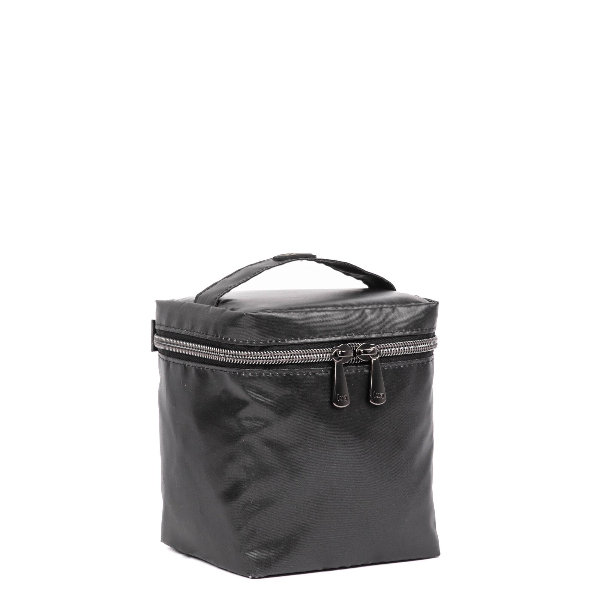 Box Top Cosmetic Case - METALLIC BLACK - BoxTopPouchSingle_MetallicBlack_02