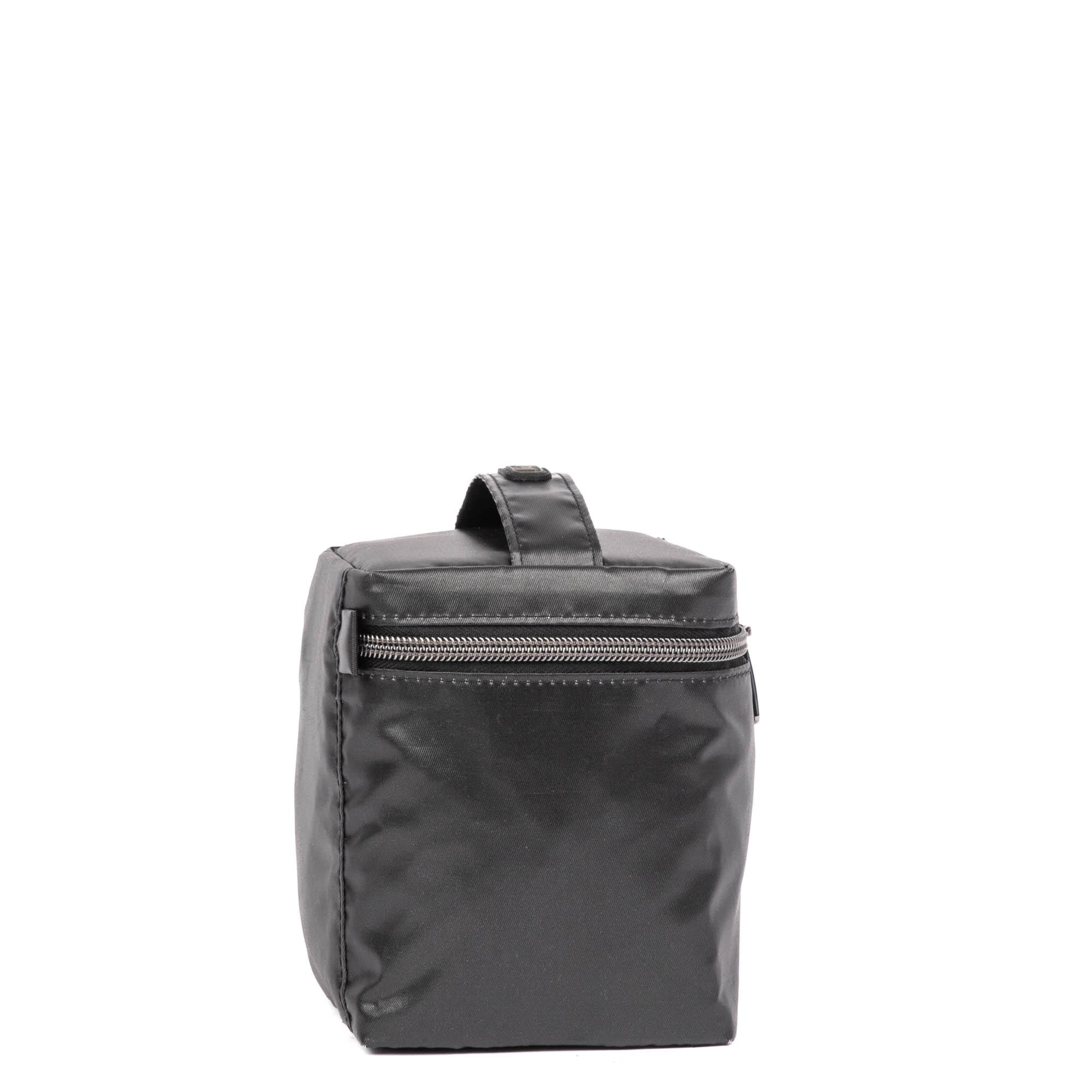 Box Top Cosmetic Case - METALLIC BLACK - BoxTopPouchSingle_MetallicBlack_03