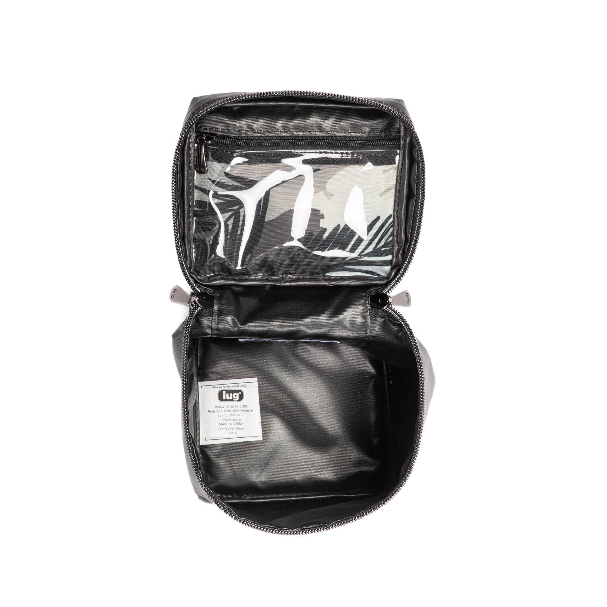 Box Top Cosmetic Case - METALLIC BLACK - BoxTopPouchSingle_MetallicBlack_05