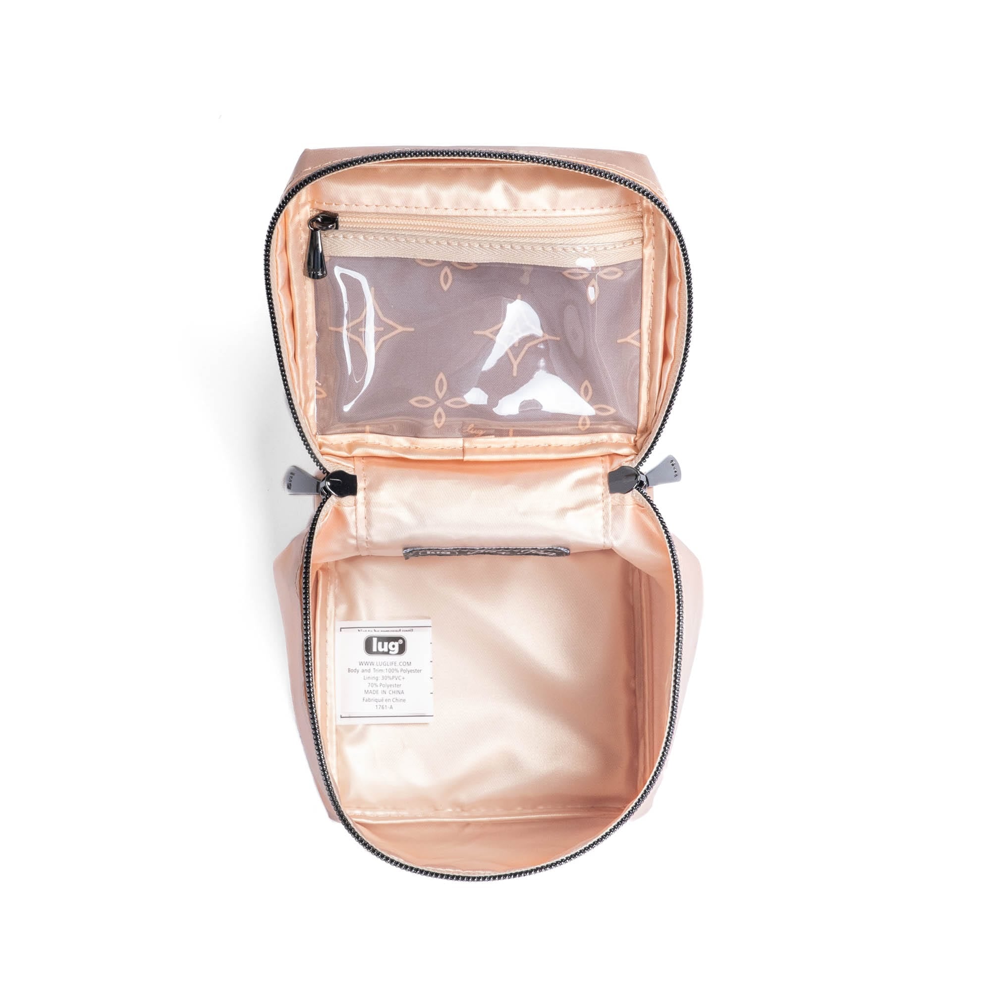 Box Top Cosmetic Case - METALLIC ROSE GOLD - BoxTopPouchSingle_MetallicRoseGold_05