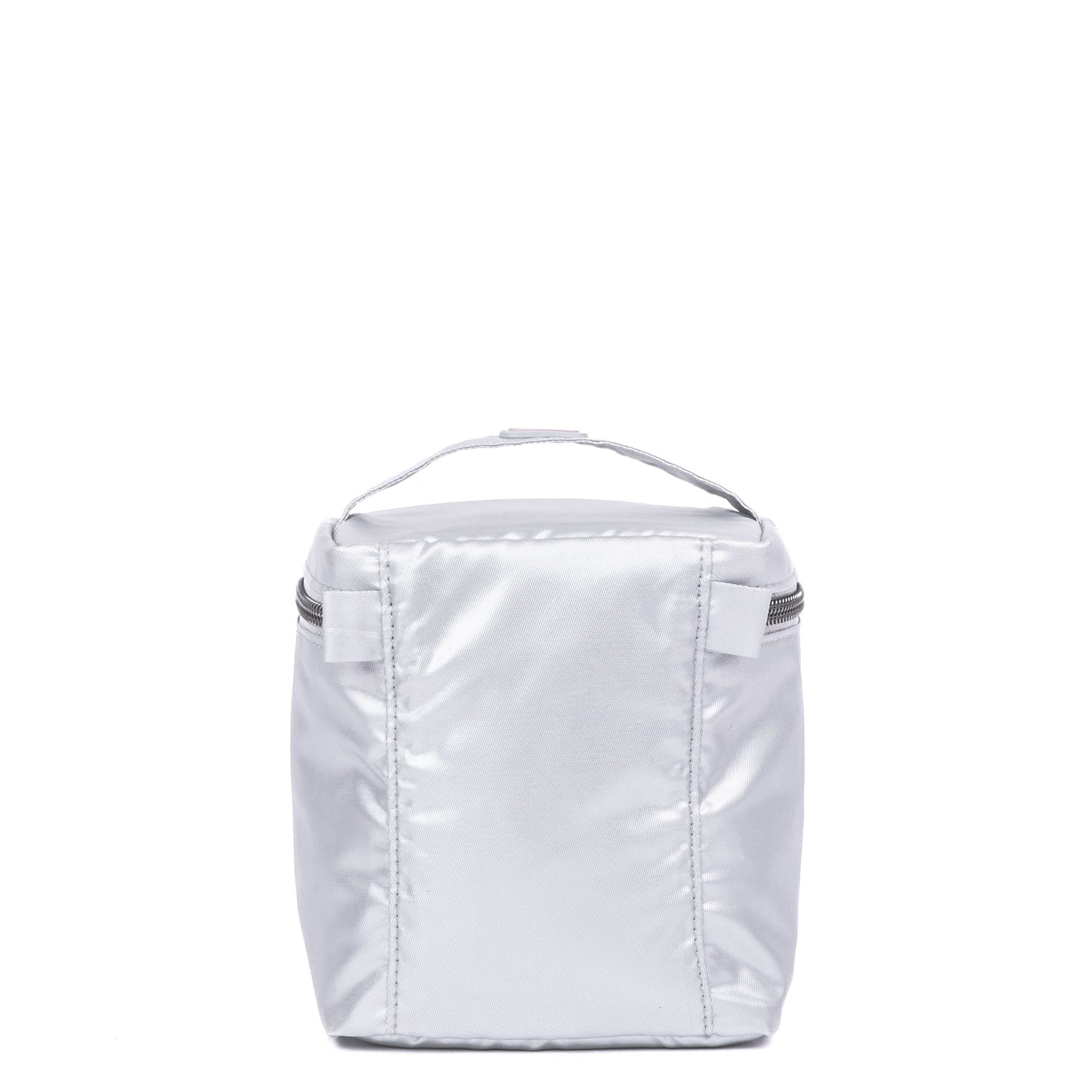 Box Top Cosmetic Case - METALLIC SILVER - BoxTopPouchSingle_MetallicSilver_04