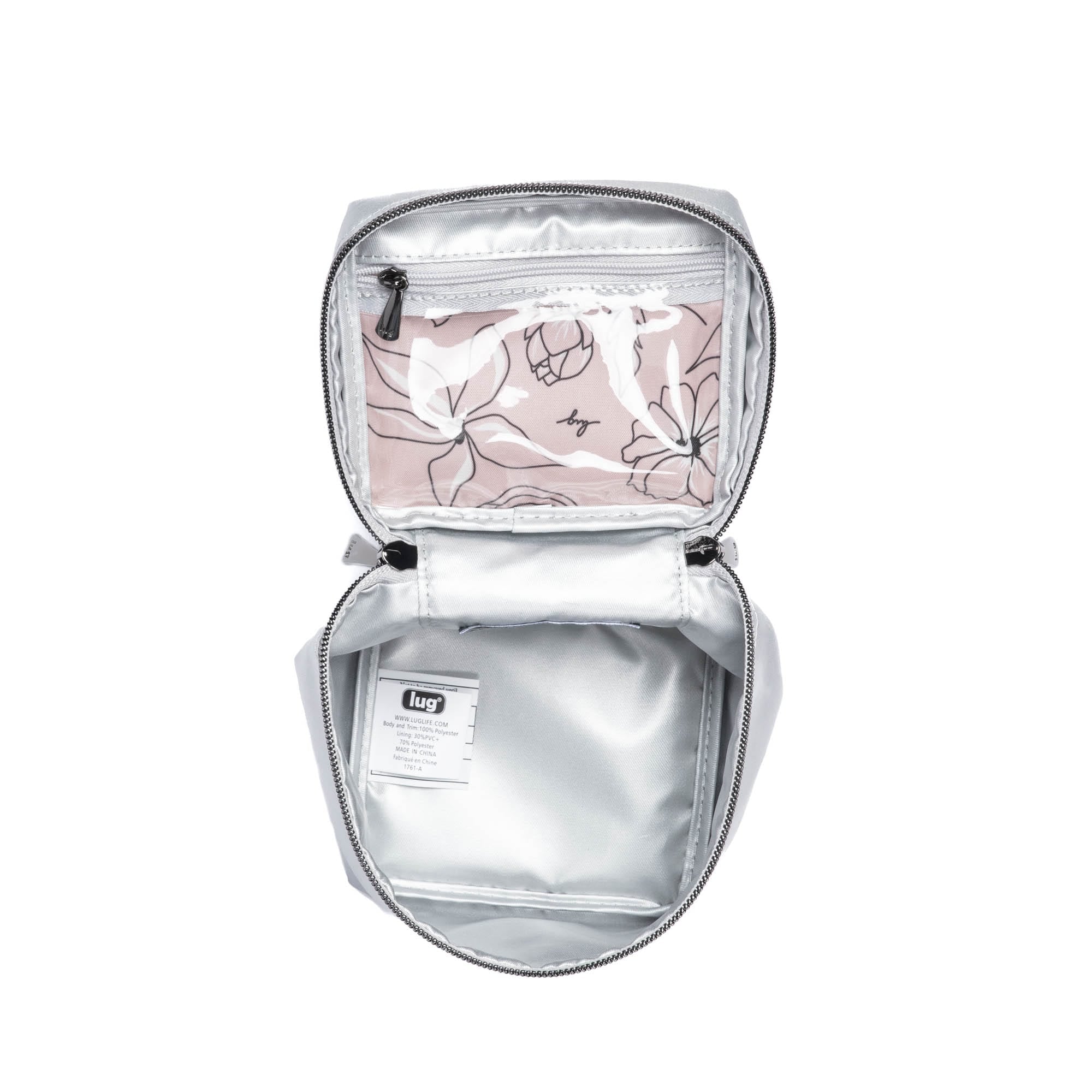 Box Top Cosmetic Case - METALLIC SILVER - BoxTopPouchSingle_MetallicSilver_05