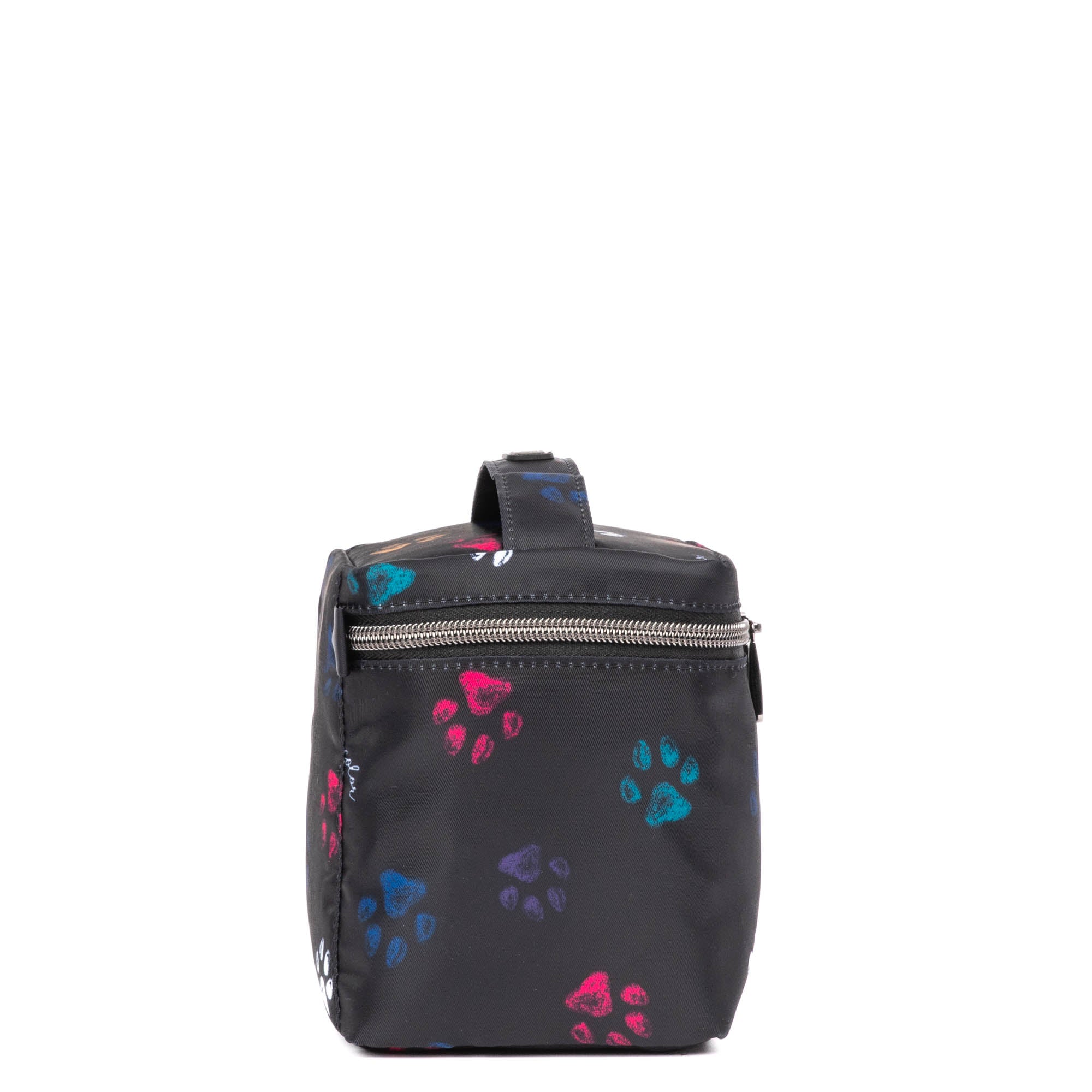 Box Top Cosmetic Case - PAWS BLACK - BoxTopPouchSingle_PawsBlack_03