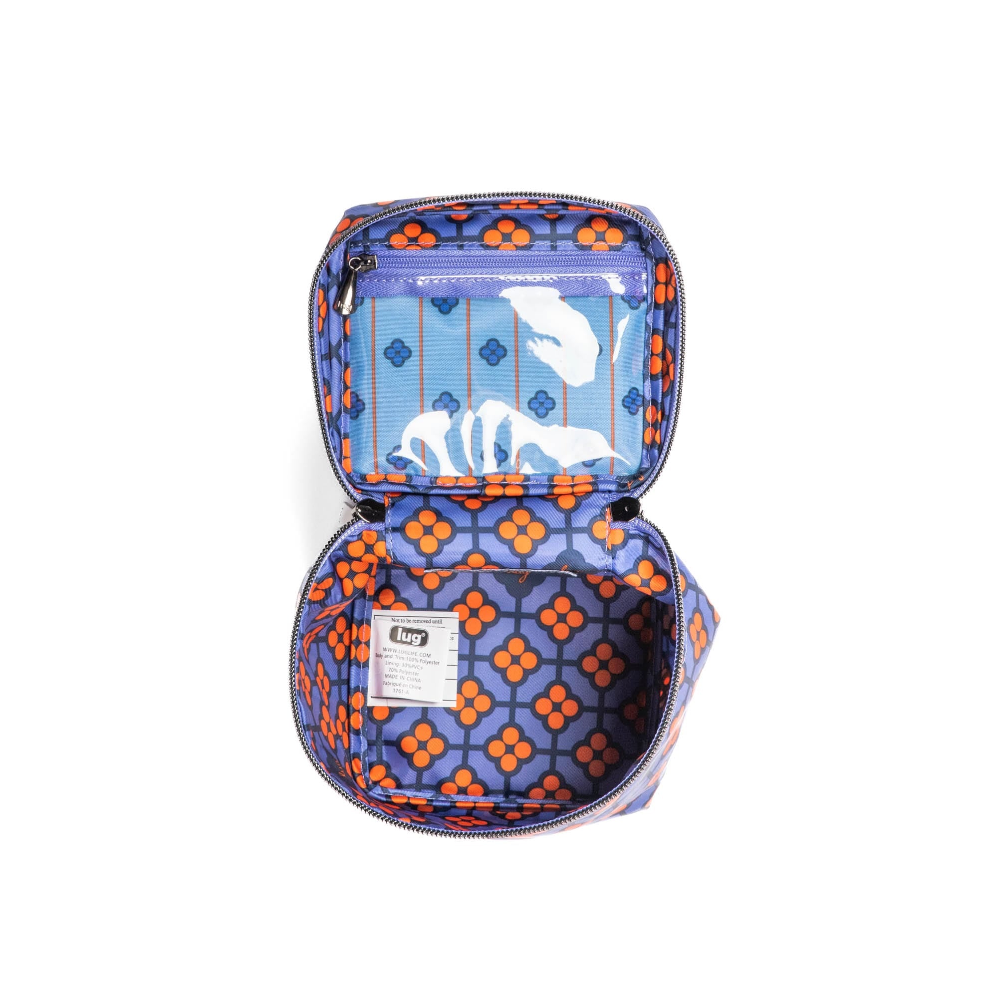 Box Top Cosmetic Case - VERY BERRY BLUE - BoxTopPouchSingle_VeryBerryBlue_05