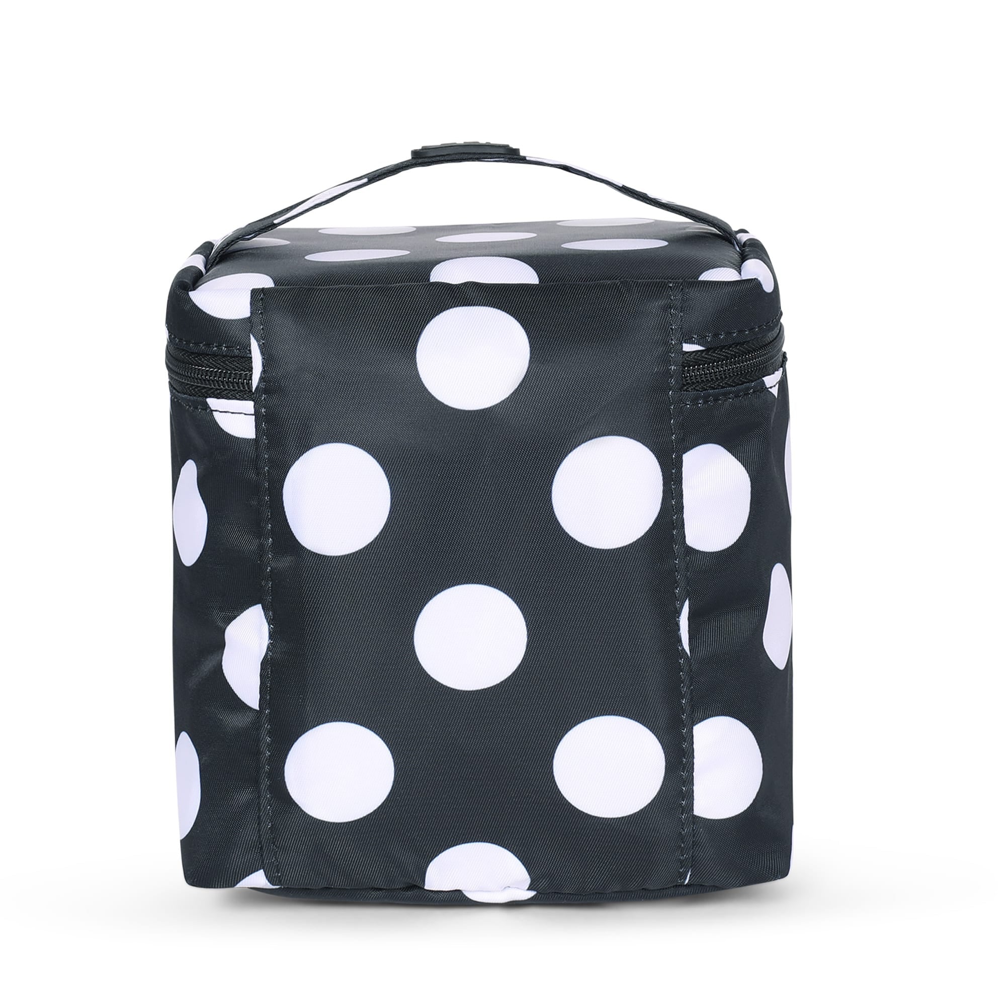 Box Top Cosmetic Case - BLACK LARGE DOT - BoxTop_BlackLargeDot_04