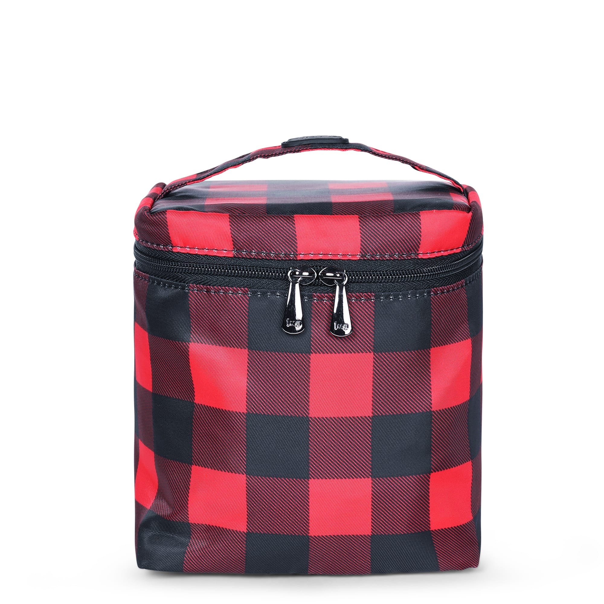 Box Top Cosmetic Case - BUFFALO CHECK RED SMALL - BoxTop__Buffalo_Check_Red_01