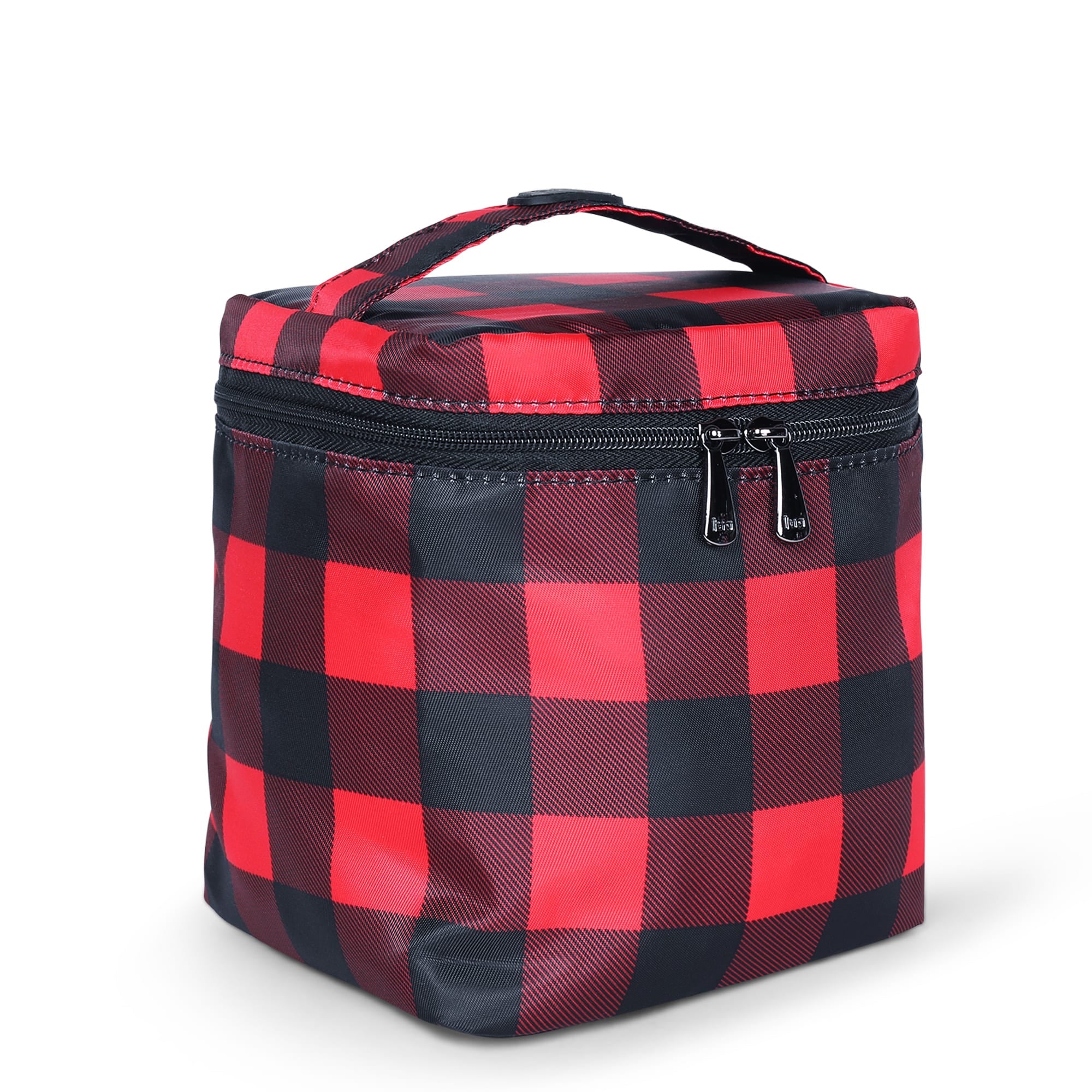 Box Top Cosmetic Case - BUFFALO CHECK RED SMALL - BoxTop__Buffalo_Check_Red_02