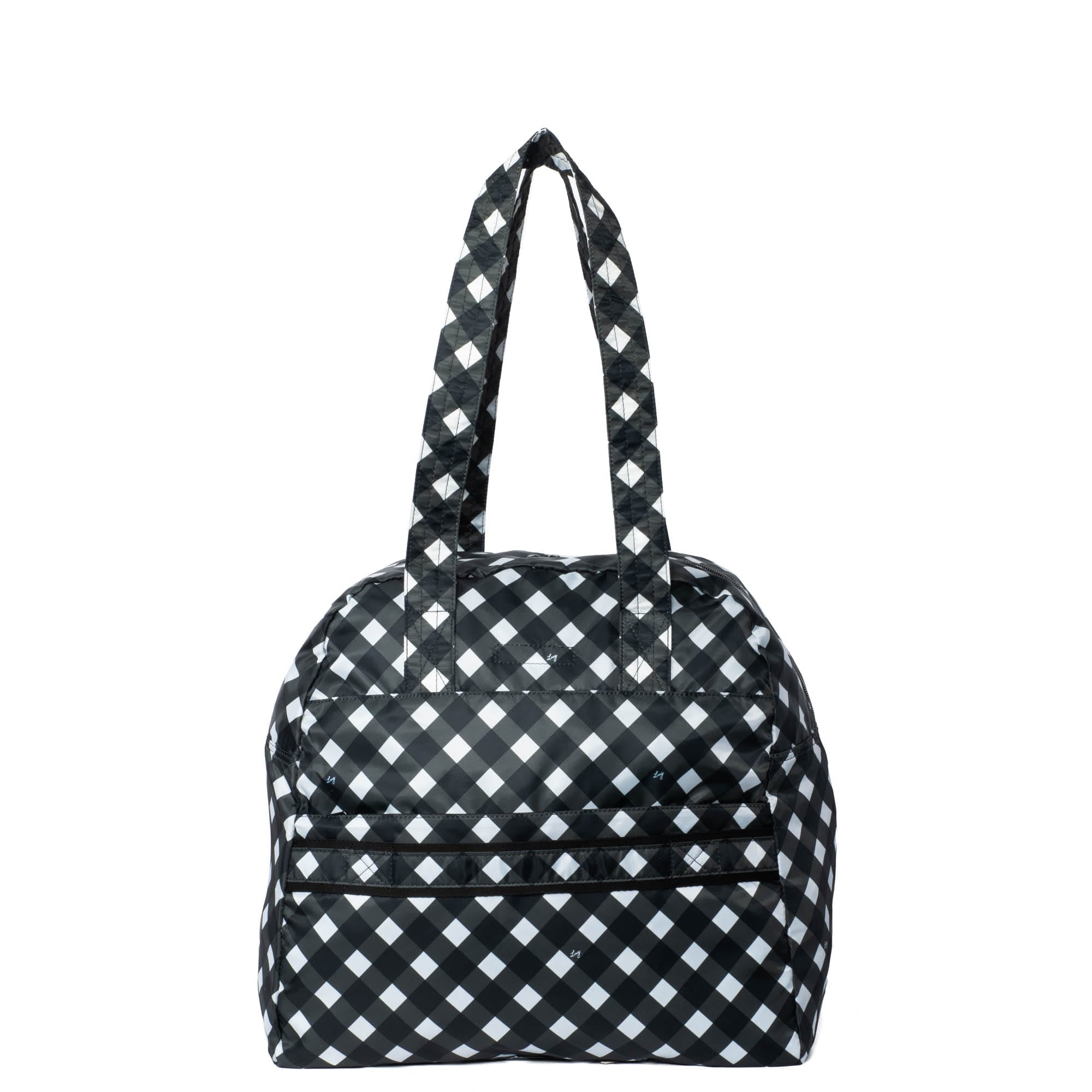Boxer Packable Duffel Bag - GINGHAM BLACK - BoxerPackable_GinghamBlack_04