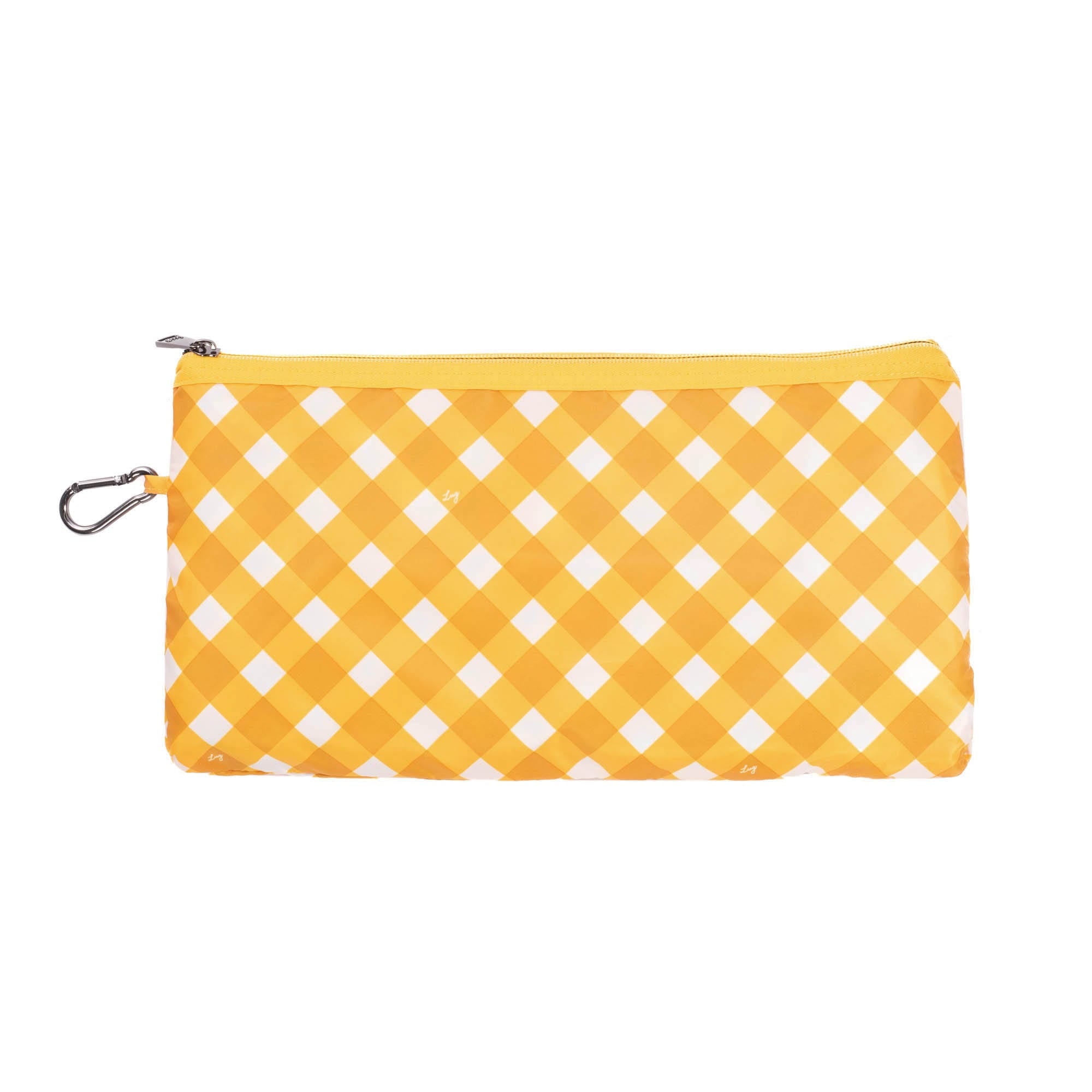 Boxer Packable Duffel Bag - GINGHAM MUSTARD - BoxerPackable_GinghamMustard_05