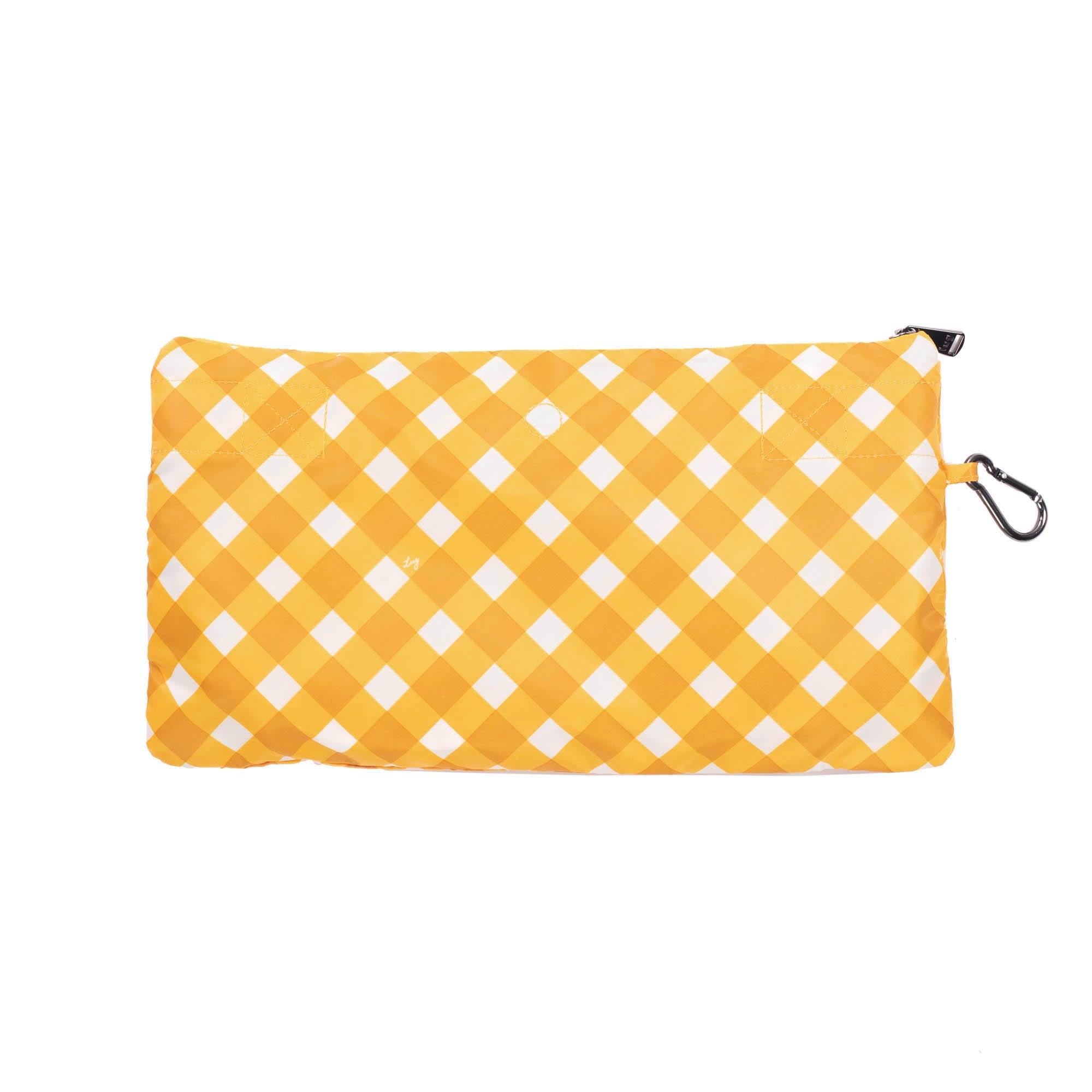 Boxer Packable Duffel Bag - GINGHAM MUSTARD - BoxerPackable_GinghamMustard_06