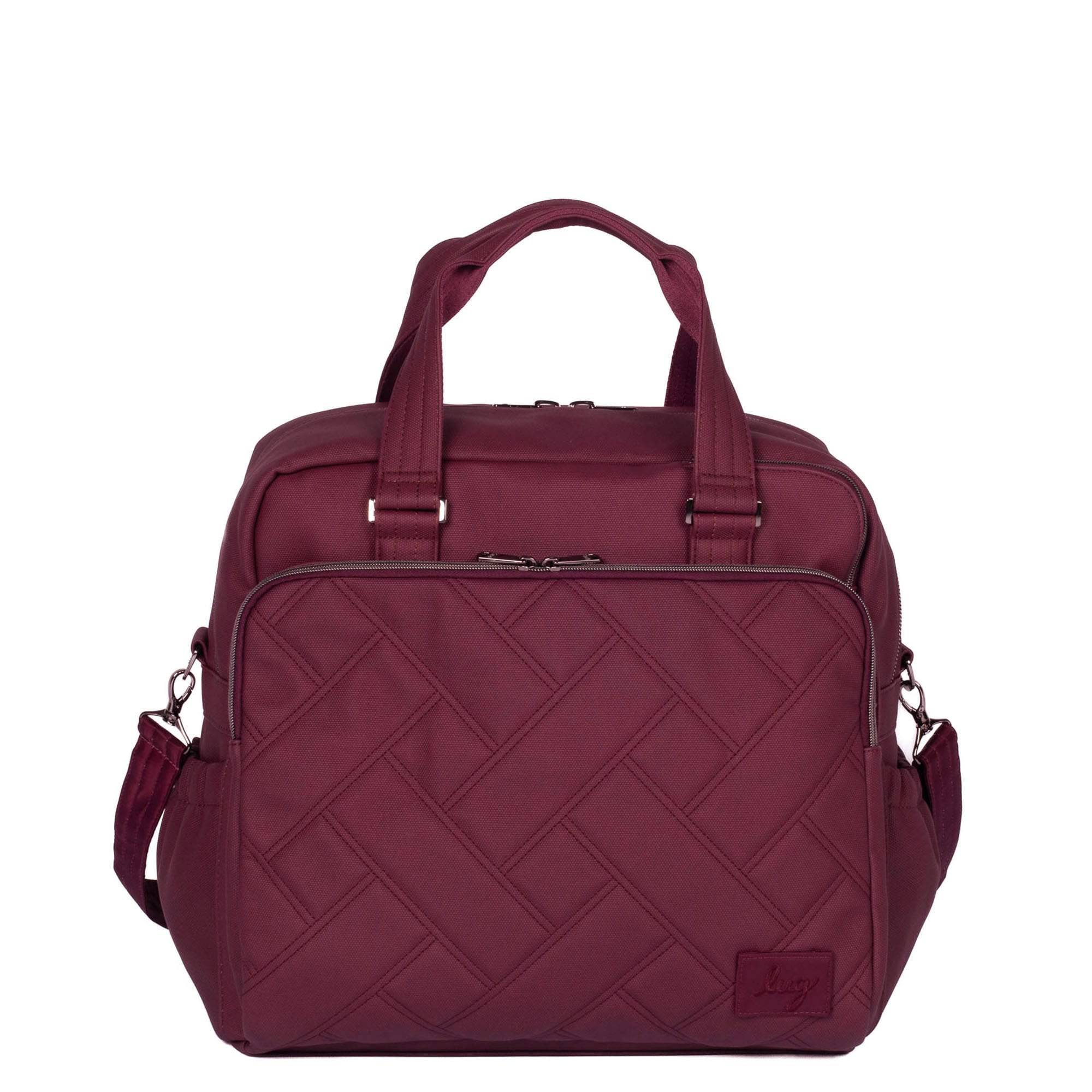 Boxer Matte Luxe VL Overnight Bag - WINE RED - Boxer_MatteLuxe_WineRed_012