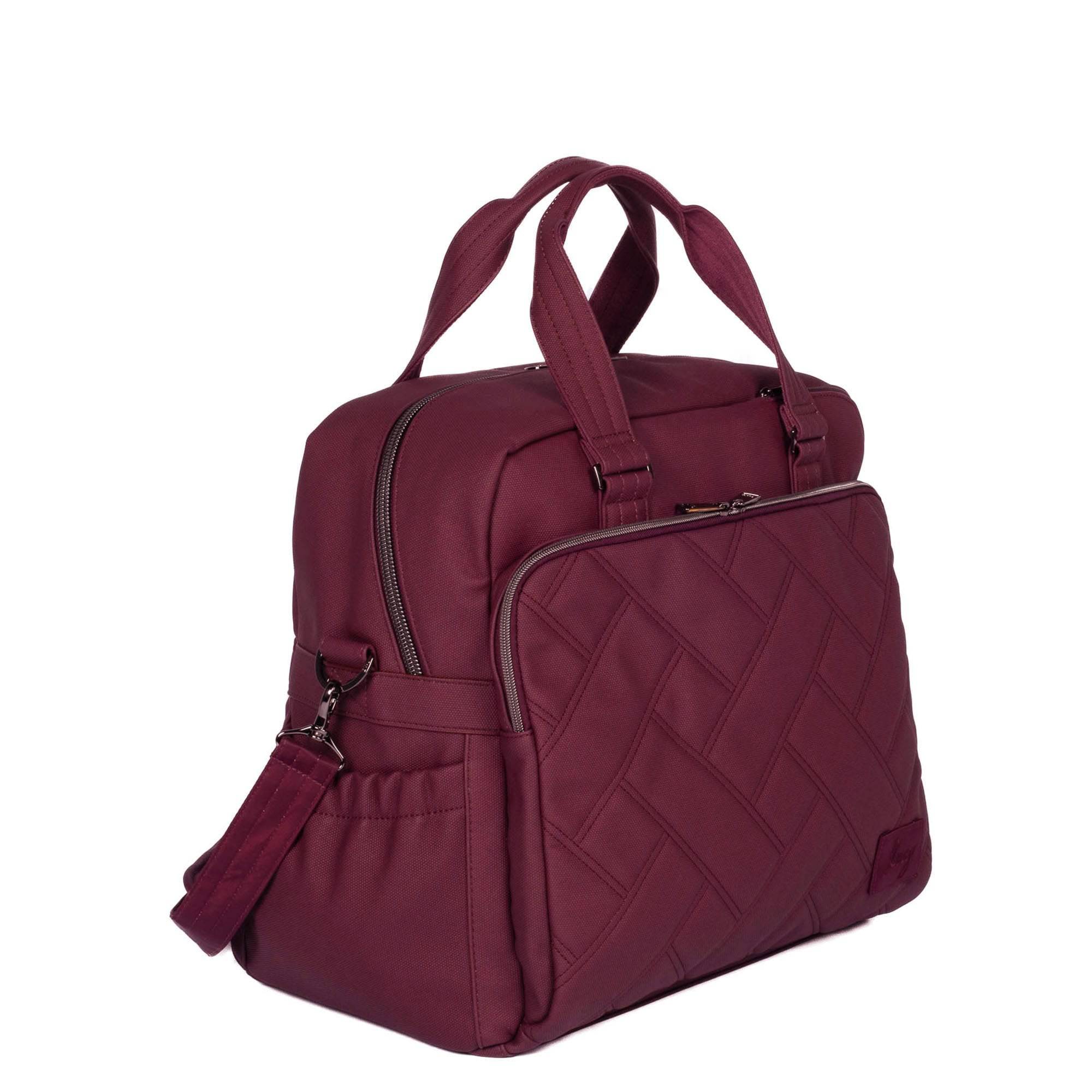 Boxer Matte Luxe VL Overnight Bag - WINE RED - Boxer_MatteLuxe_WineRed_022