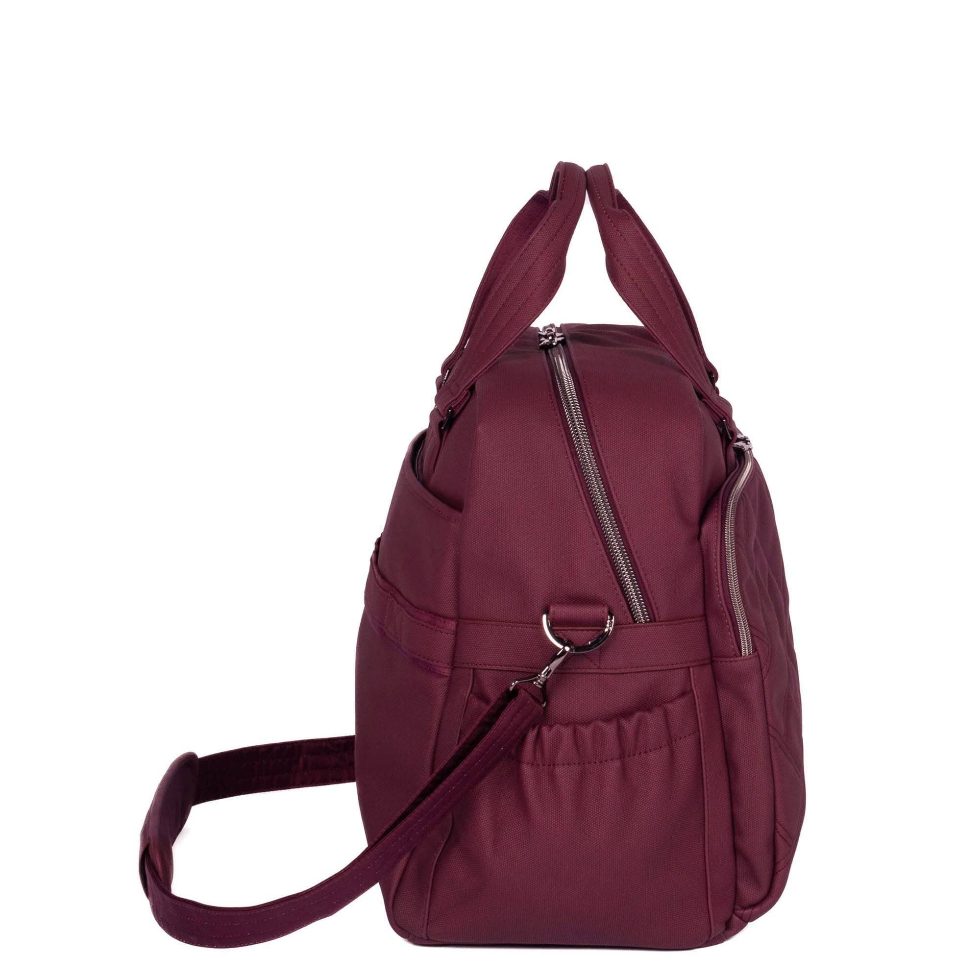 Boxer Matte Luxe VL Overnight Bag - WINE RED - Boxer_MatteLuxe_WineRed_032