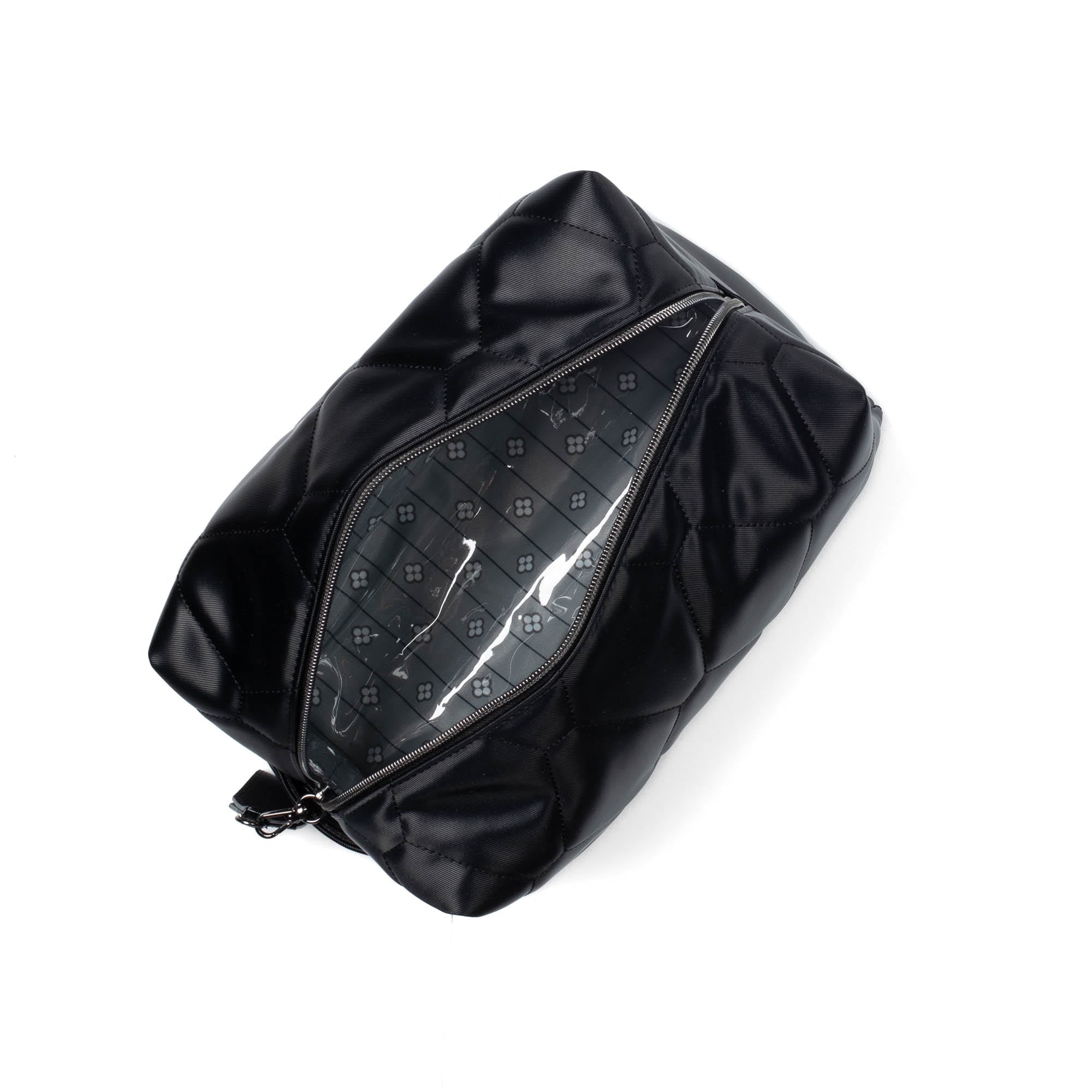 Bumper Satin Luxe VL Cosmetic Case - BLACK - Bumper_BlackSatinVL_05