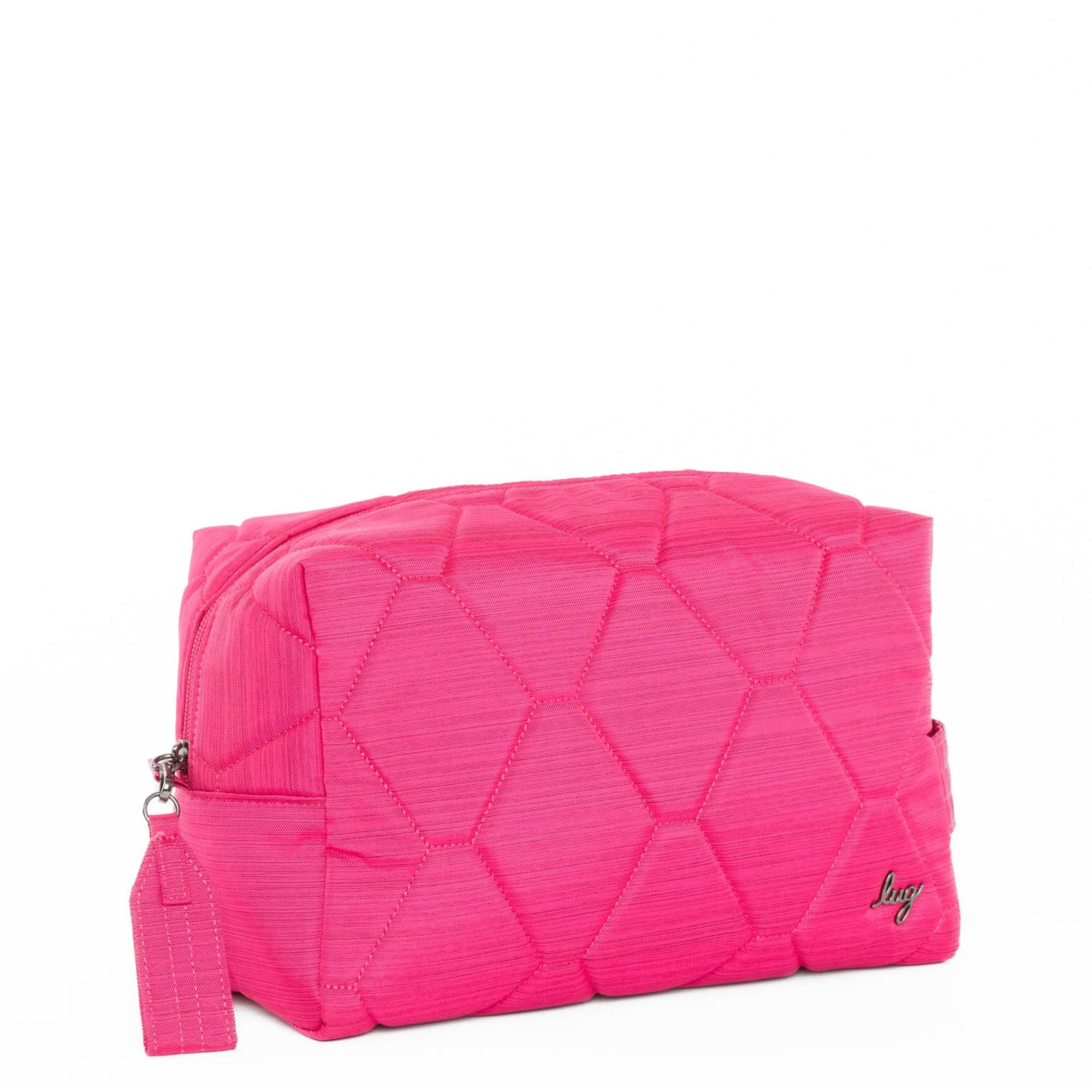 Bumper Cosmetic Case - BRUSHED ROSETTE PINK - Bumper_BrushedRosettePink_02