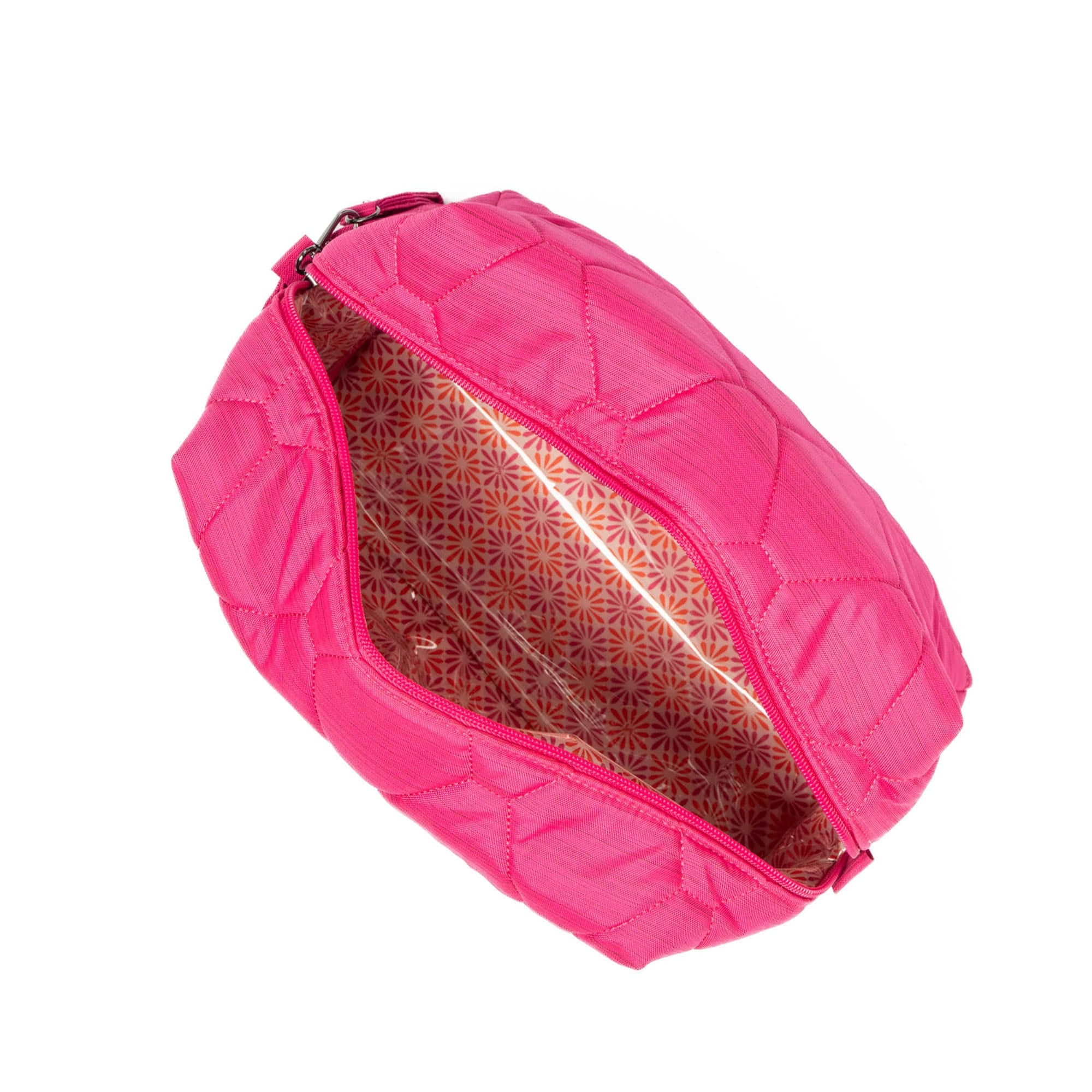 Bumper Cosmetic Case - BRUSHED ROSETTE PINK - Bumper_BrushedRosettePink_05