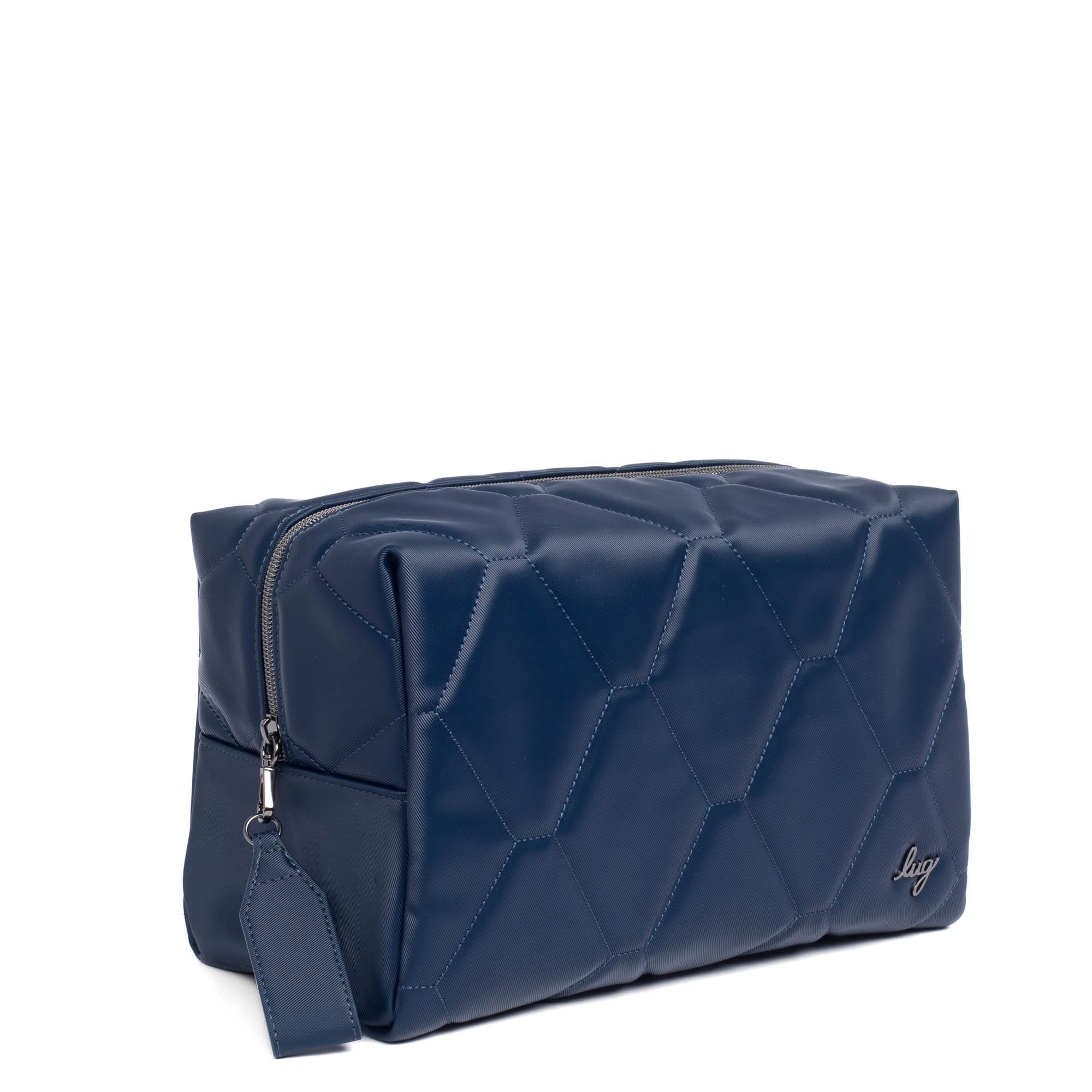 Bumper Satin Luxe VL Cosmetic Case - INDIGO - Bumper_IndigoSatinVL_02