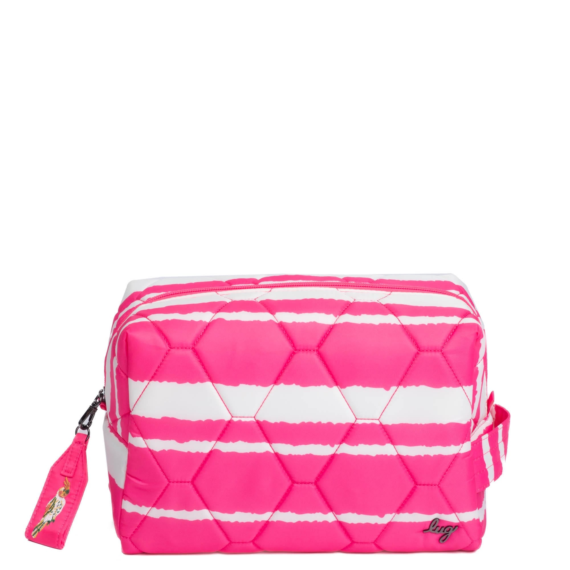 Bumper Cosmetic Case - MAGENTA STRIPE - Bumper_MagentaStripe_01
