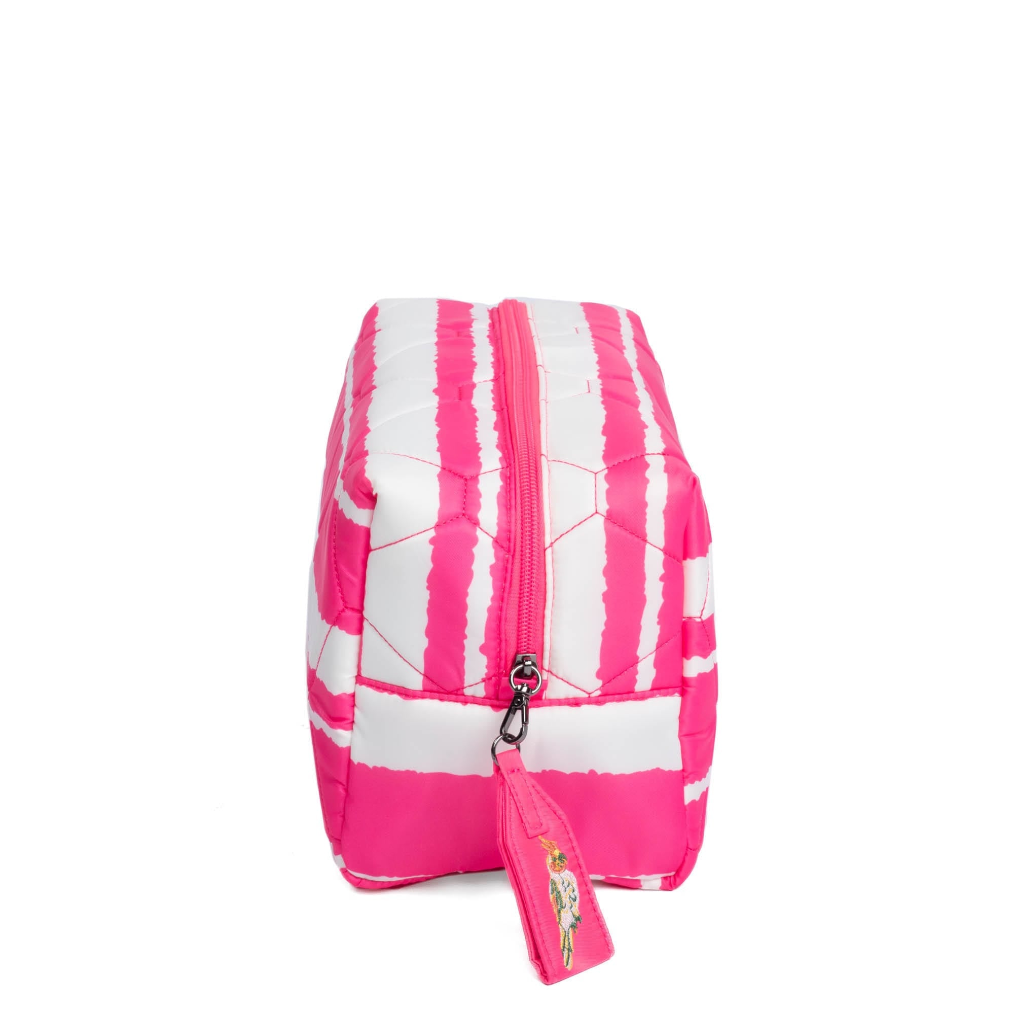 Bumper Cosmetic Case - MAGENTA STRIPE - Bumper_MagentaStripe_03