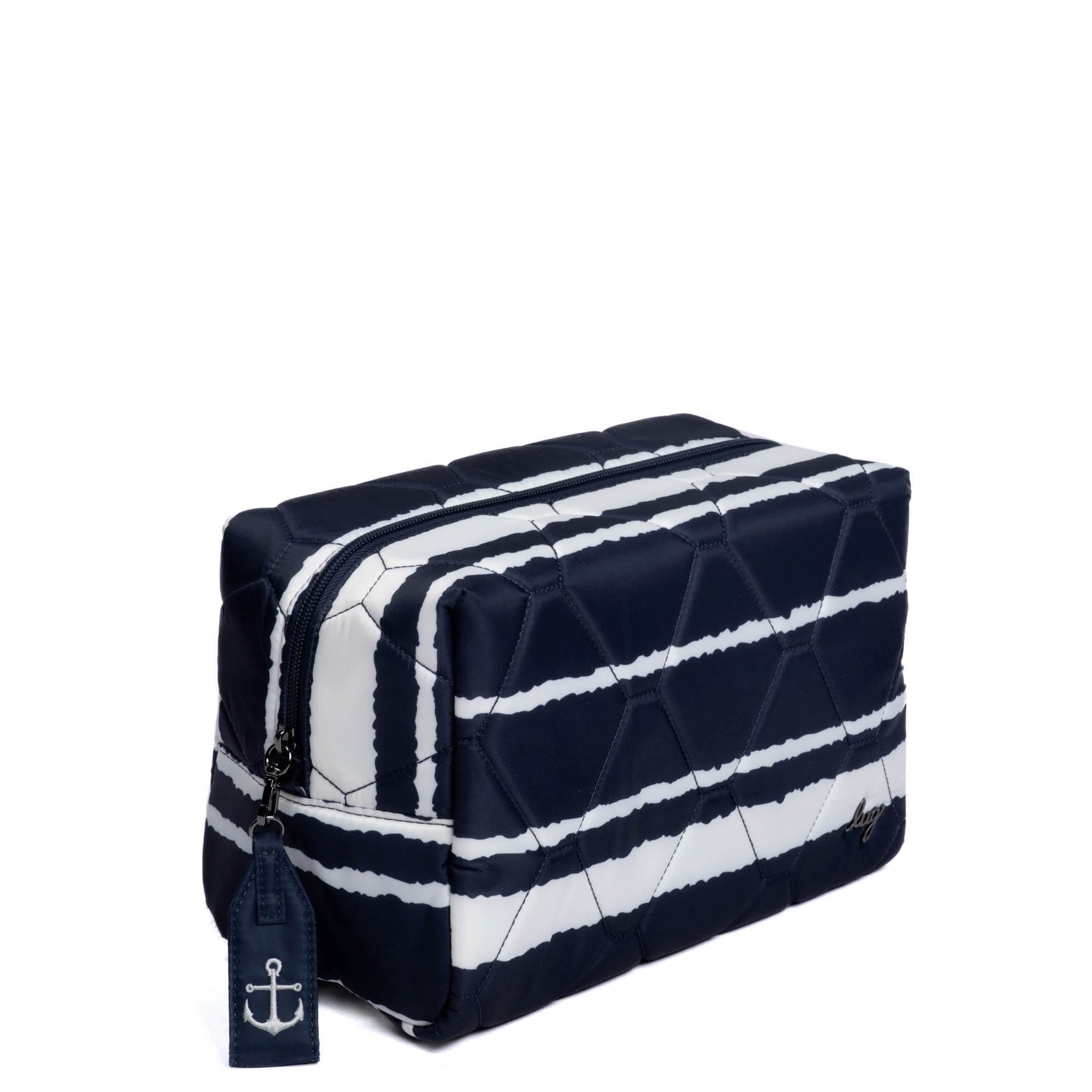 Bumper Cosmetic Case - NAVY STRIPE - Bumper_NavyStripe_02