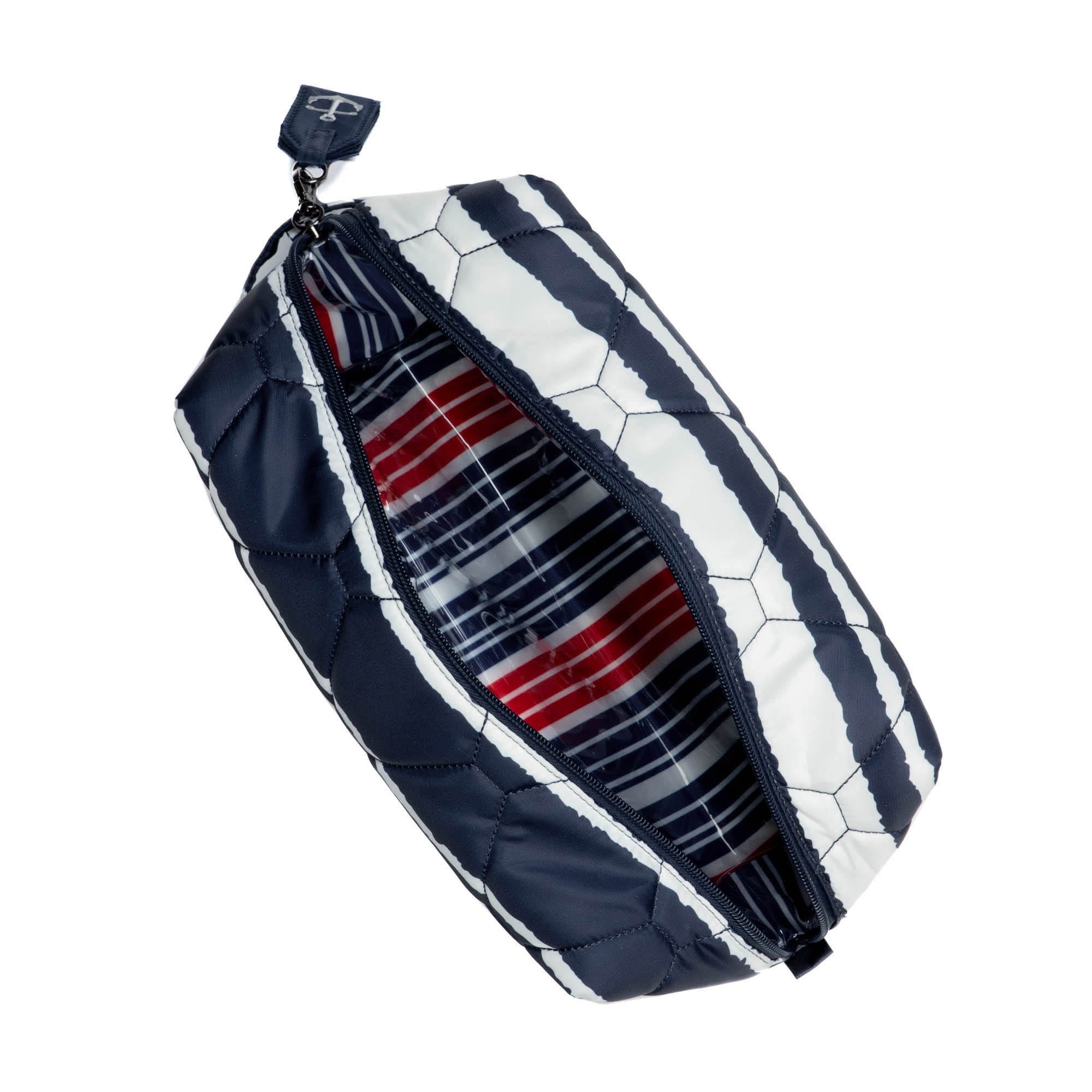 Bumper Cosmetic Case - NAVY STRIPE - Bumper_NavyStripe_05
