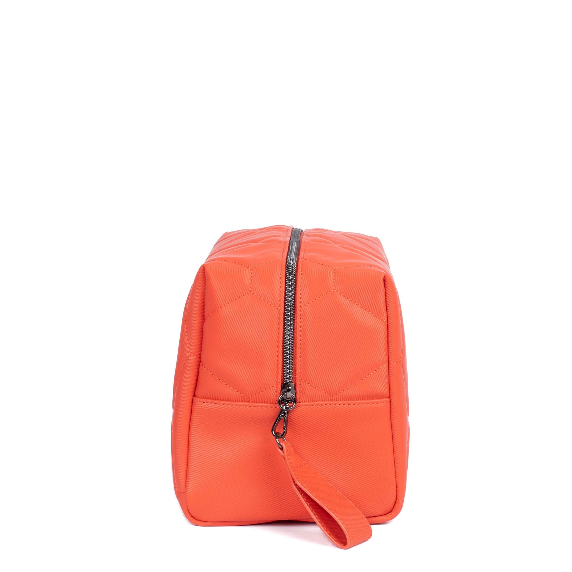 Bumper Satin Luxe VL Cosmetic Case - PAPAYA - Bumper_PapayaSatinVL_03