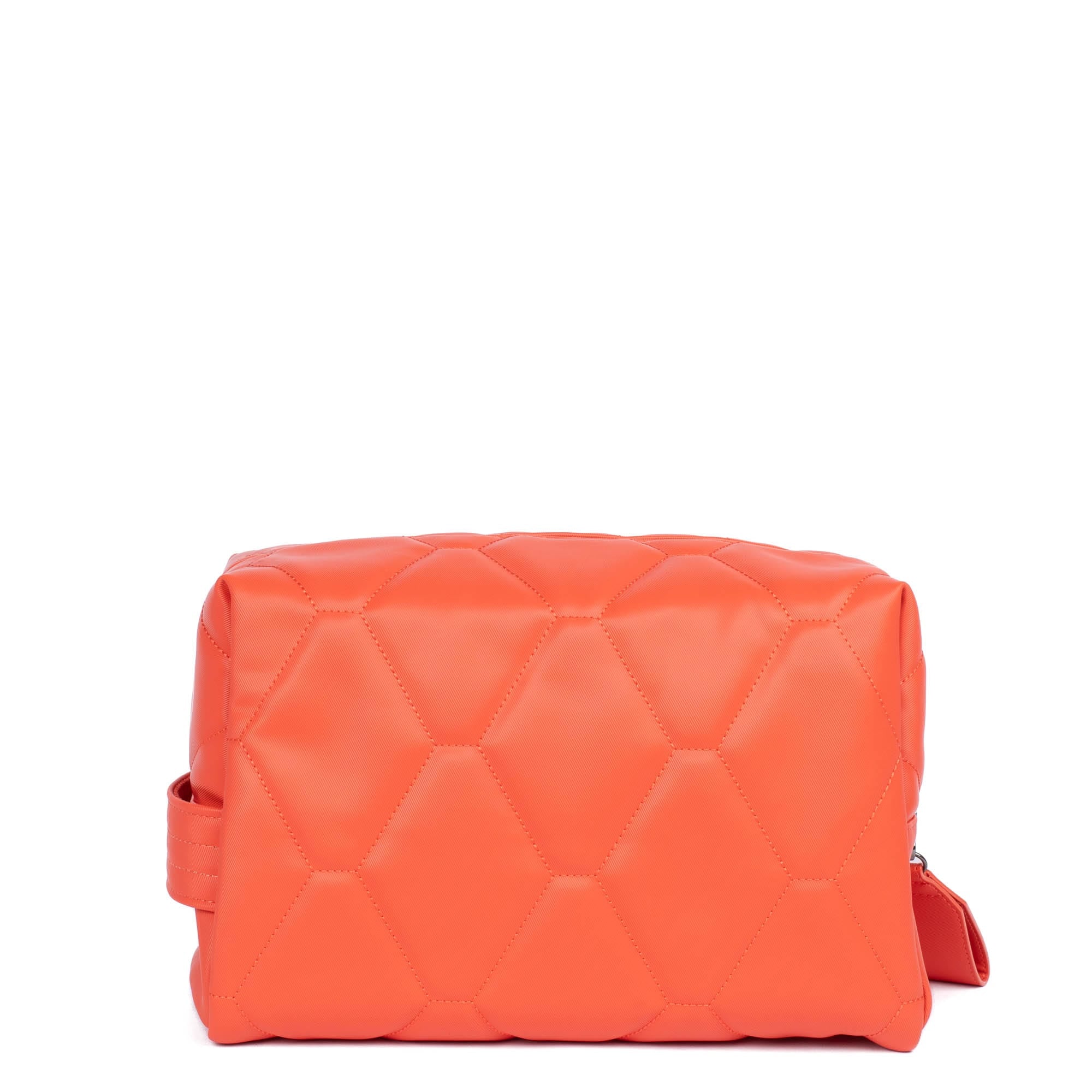 Bumper Satin Luxe VL Cosmetic Case - PAPAYA - Bumper_PapayaSatinVL_04