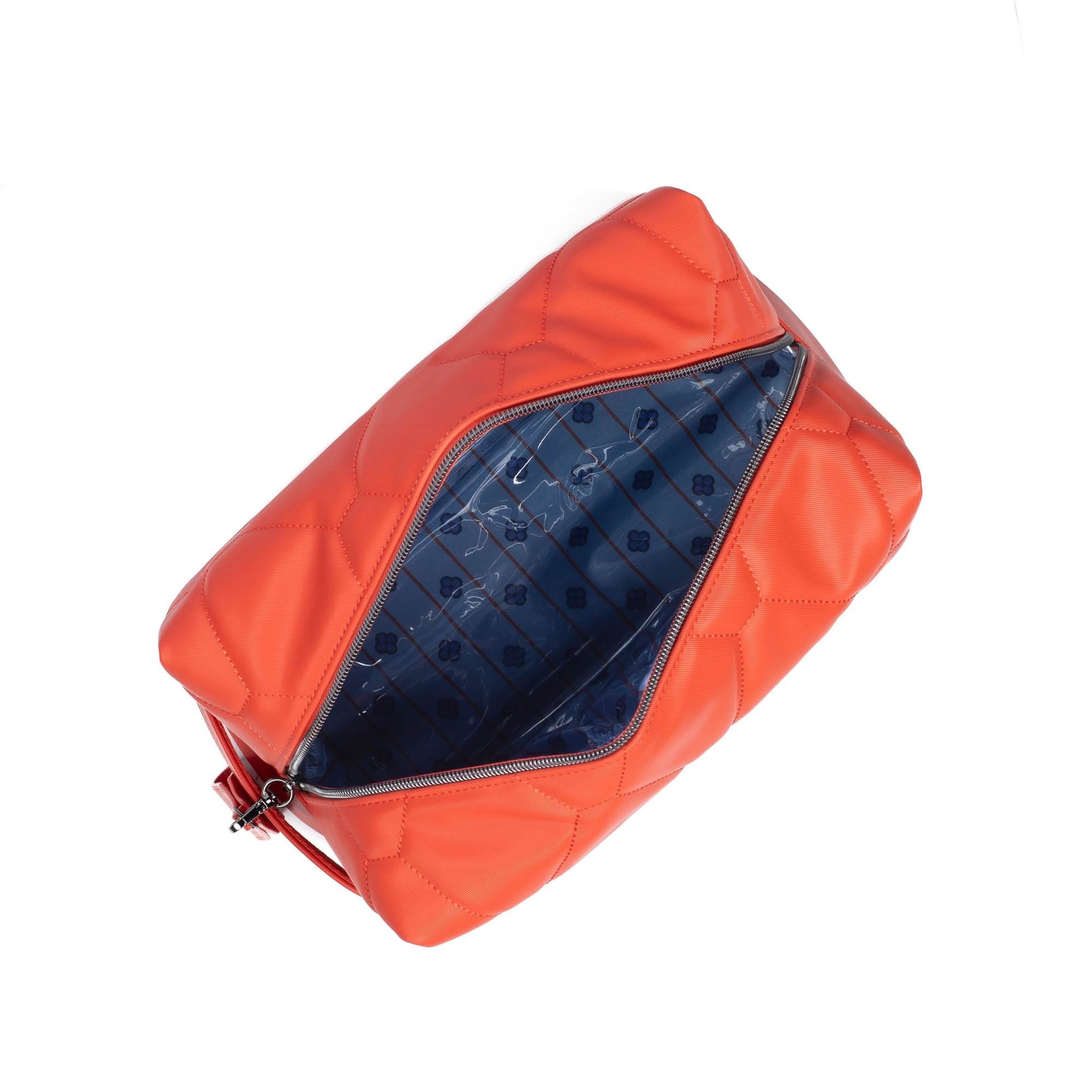 Bumper Satin Luxe VL Cosmetic Case - PAPAYA - Bumper_PapayaSatinVL_05