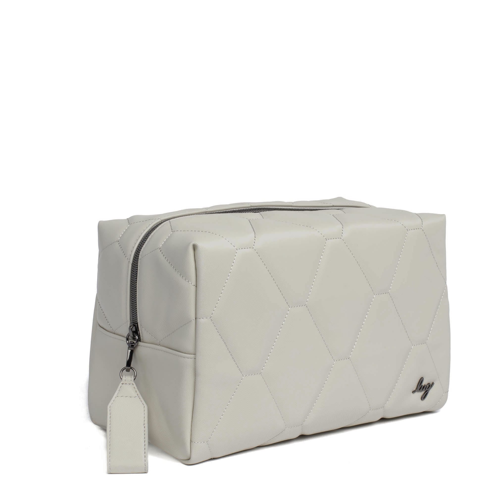 Bumper Satin Luxe VL Cosmetic Case - PEBBLE - Bumper_PebbleSatinVL_02