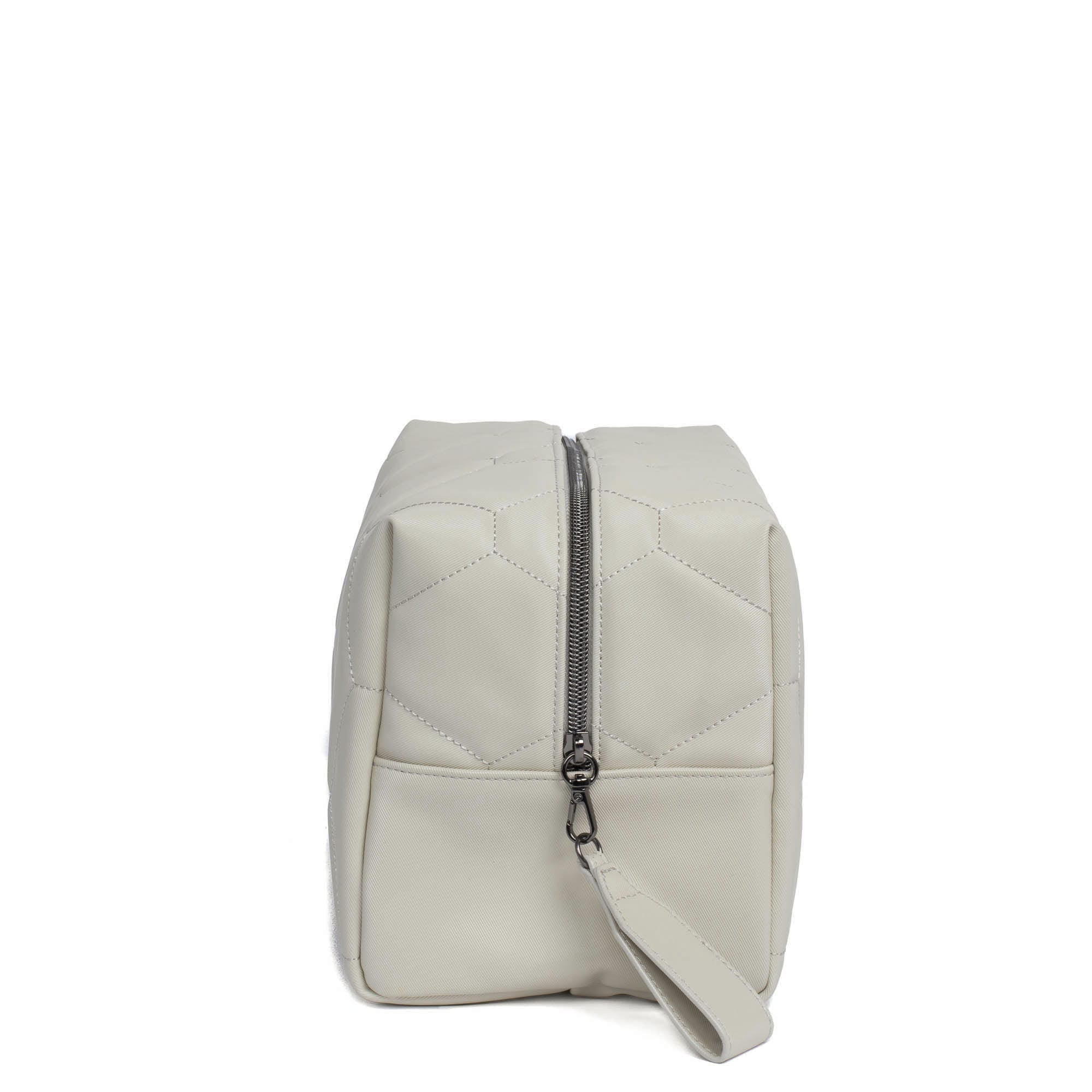 Bumper Satin Luxe VL Cosmetic Case - PEBBLE - Bumper_PebbleSatinVL_03