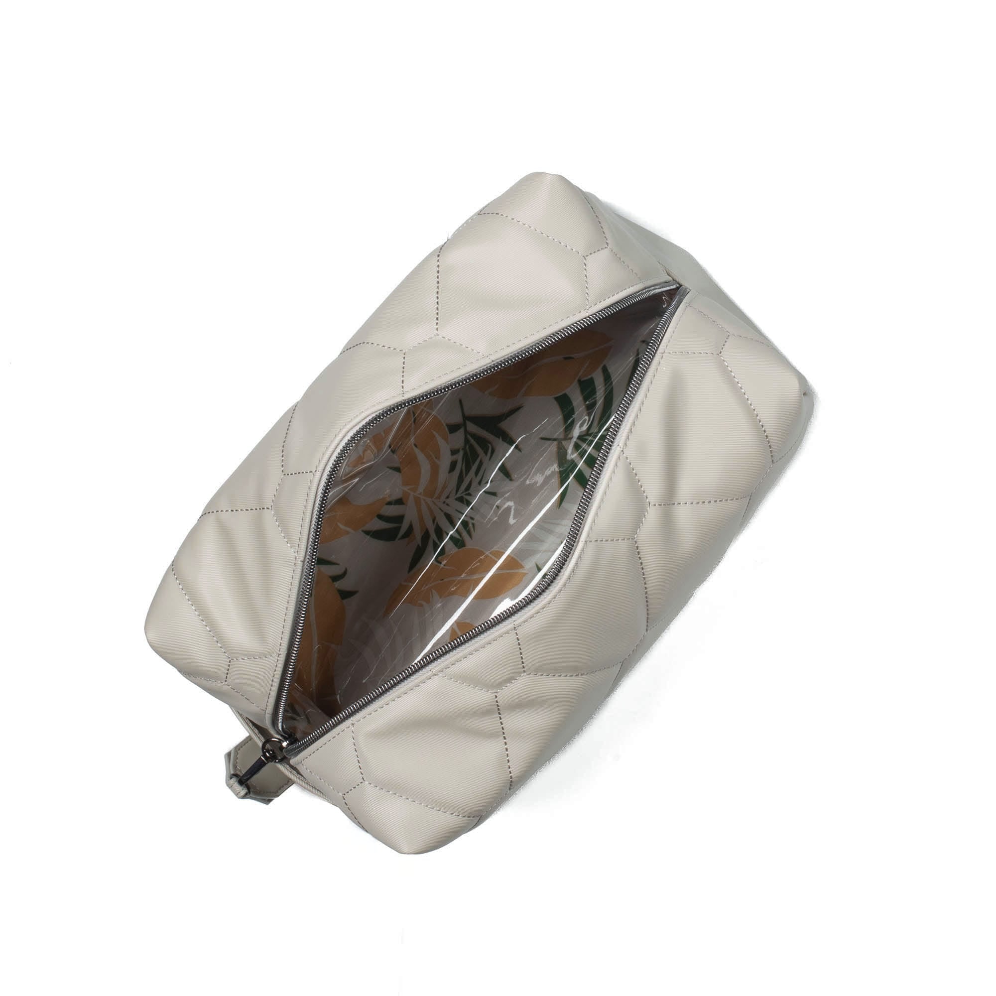 Bumper Satin Luxe VL Cosmetic Case - PEBBLE - Bumper_PebbleSatinVL_05