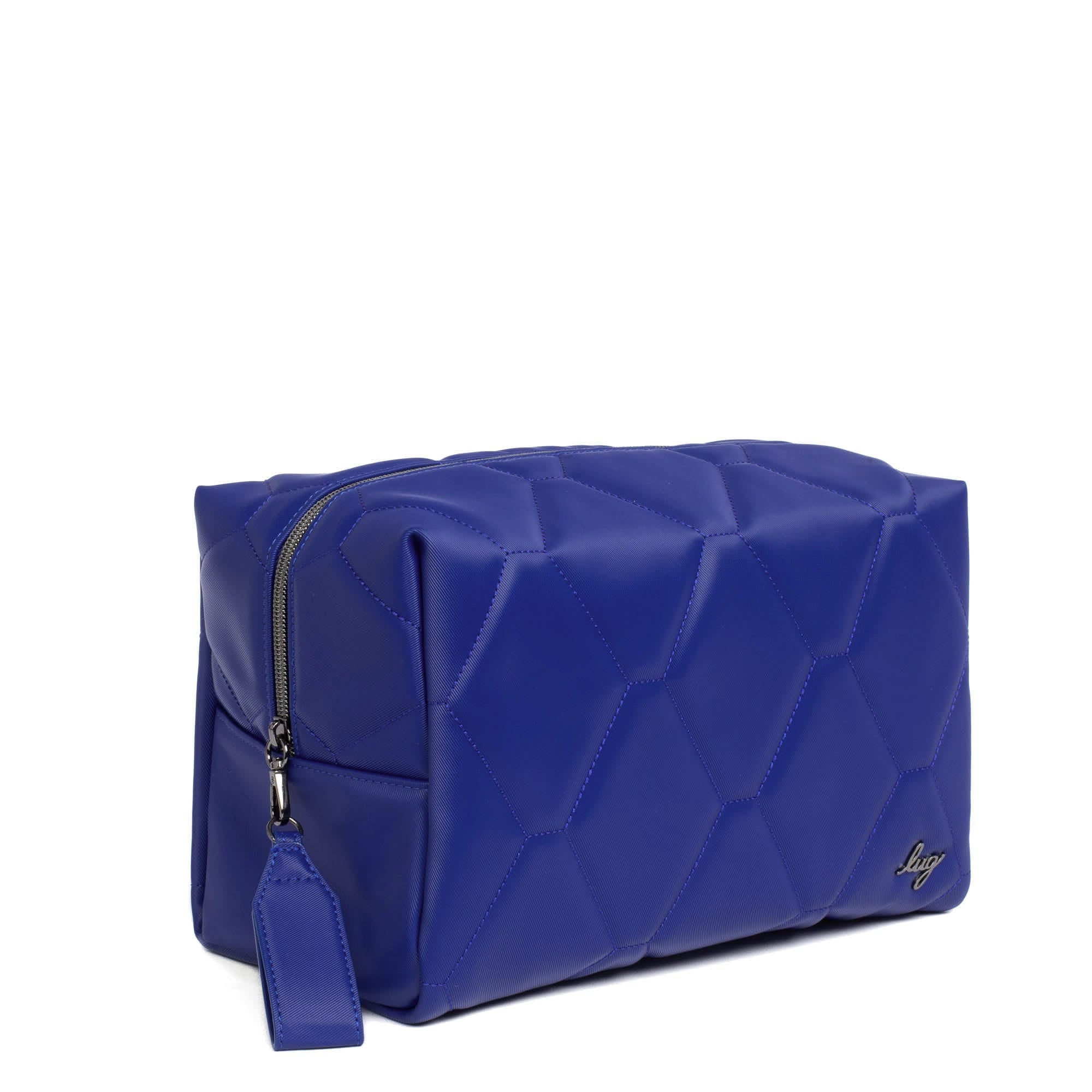 Bumper Satin Luxe VL Cosmetic Case - SAPPHIRE - Bumper_SapphireSatinVL_02