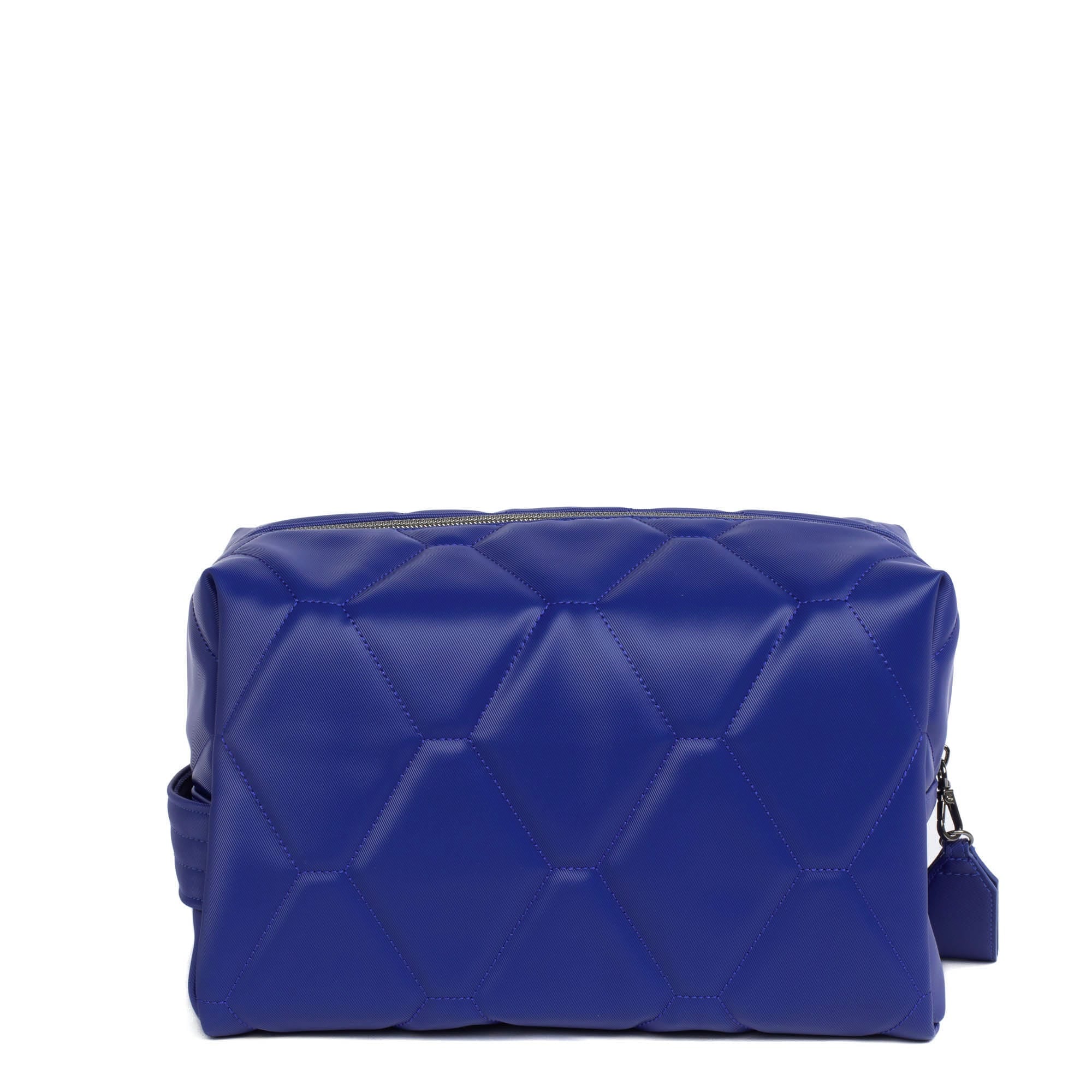 Bumper Satin Luxe VL Cosmetic Case - SAPPHIRE - Bumper_SapphireSatinVL_04